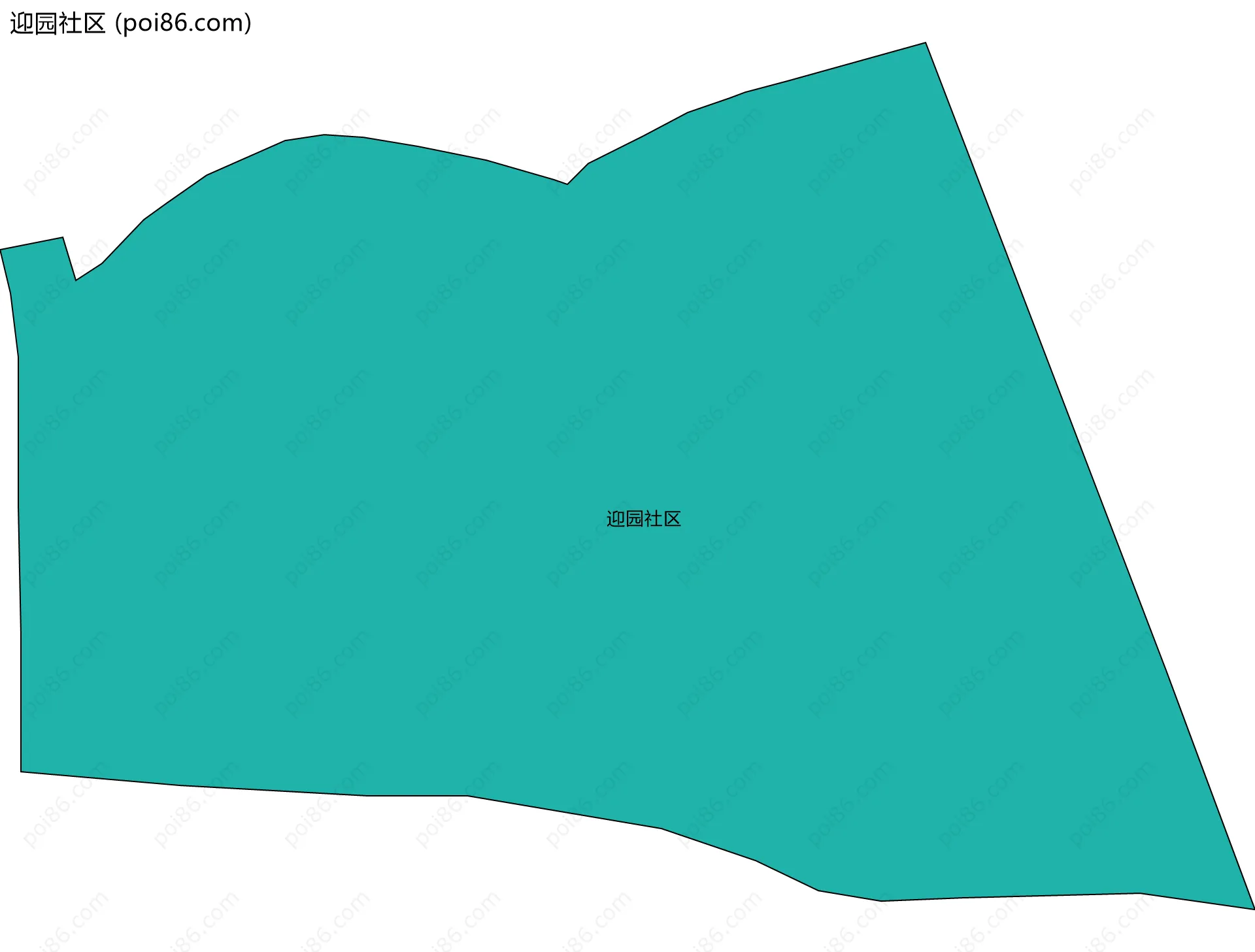 迎园社区边界地图