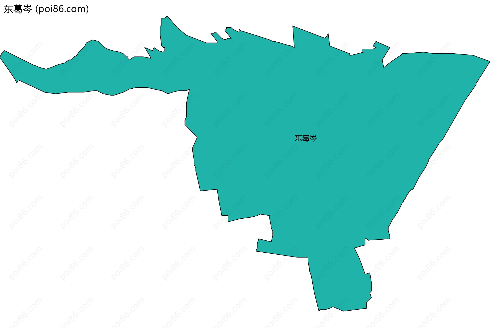 东葛岑边界地图