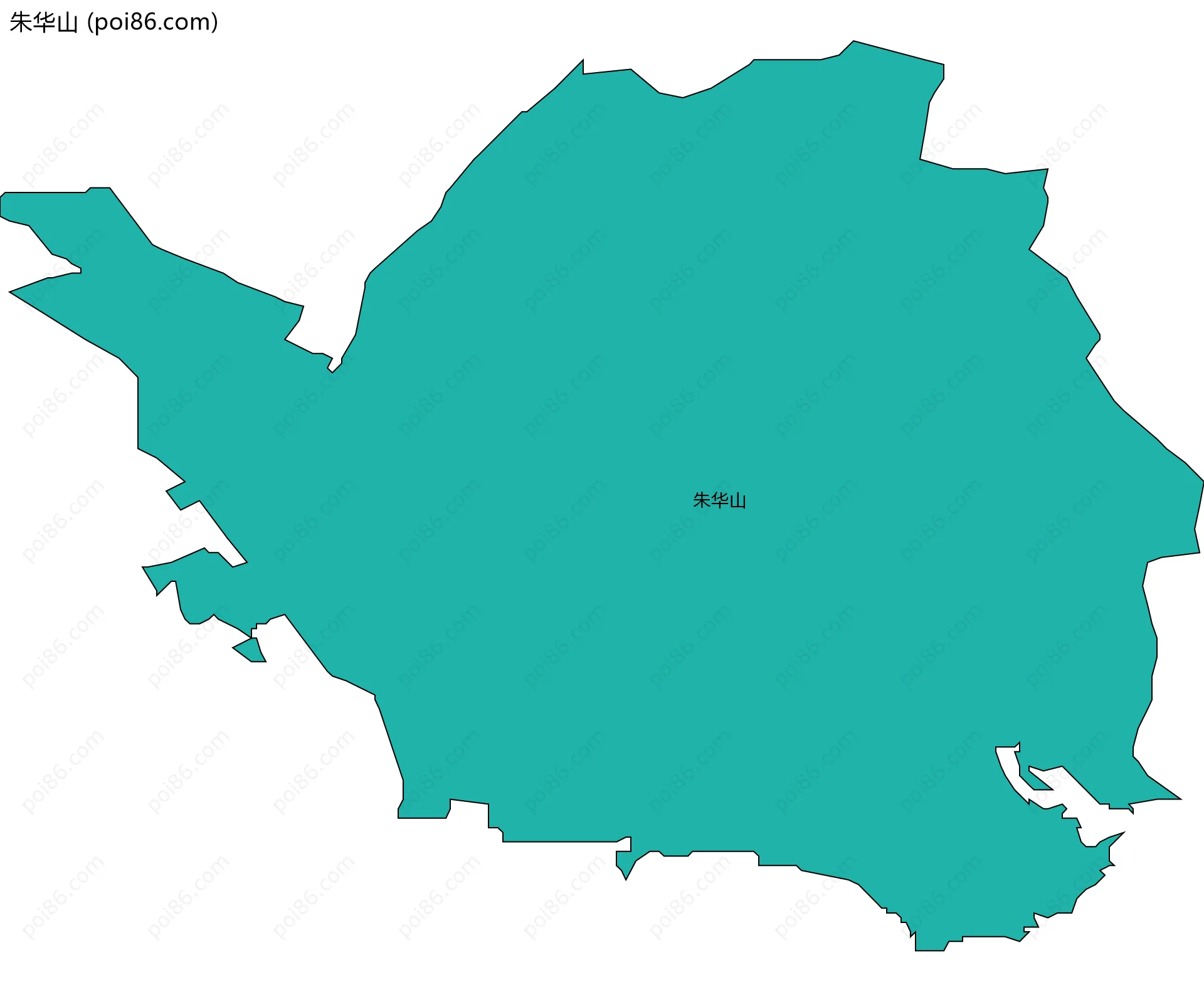 朱华山边界地图