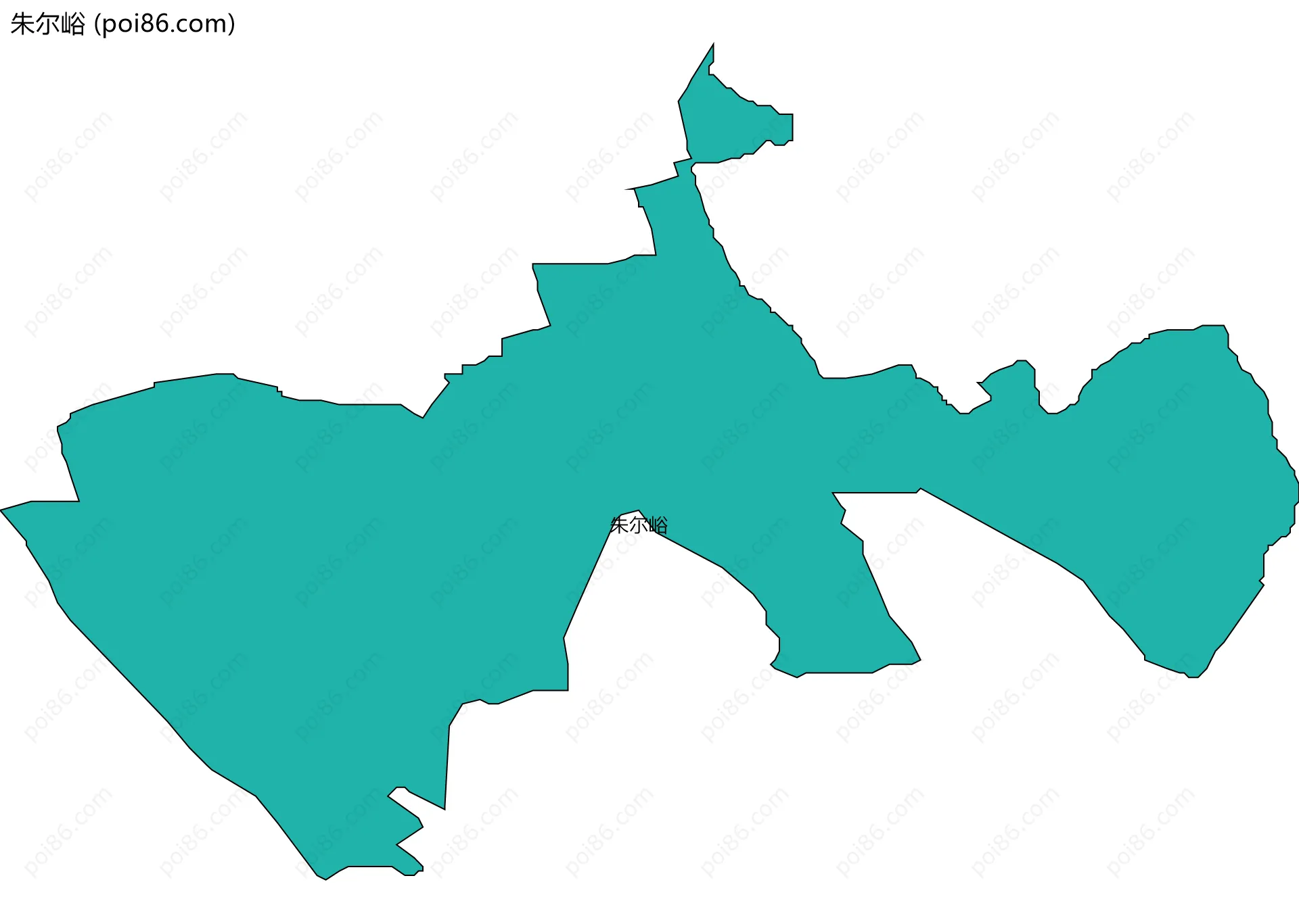 朱尔峪边界地图