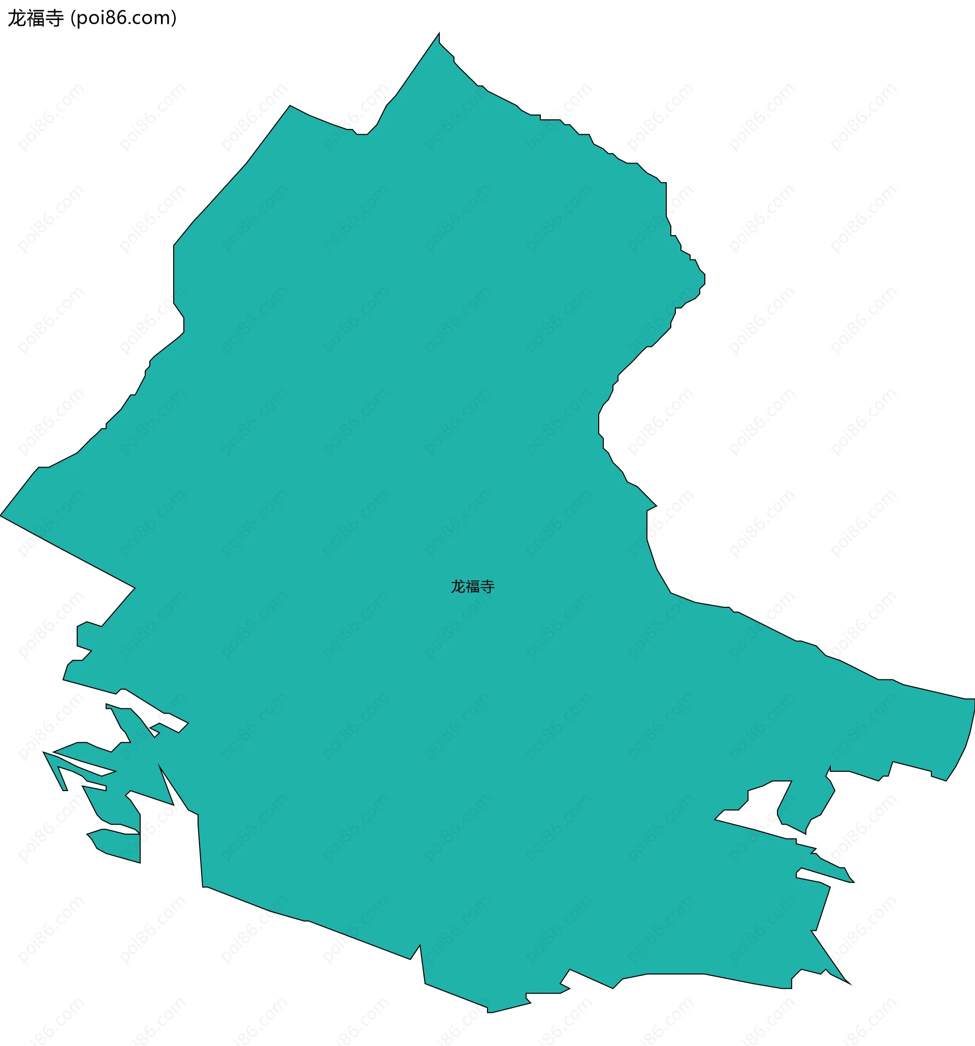 龙福寺边界地图