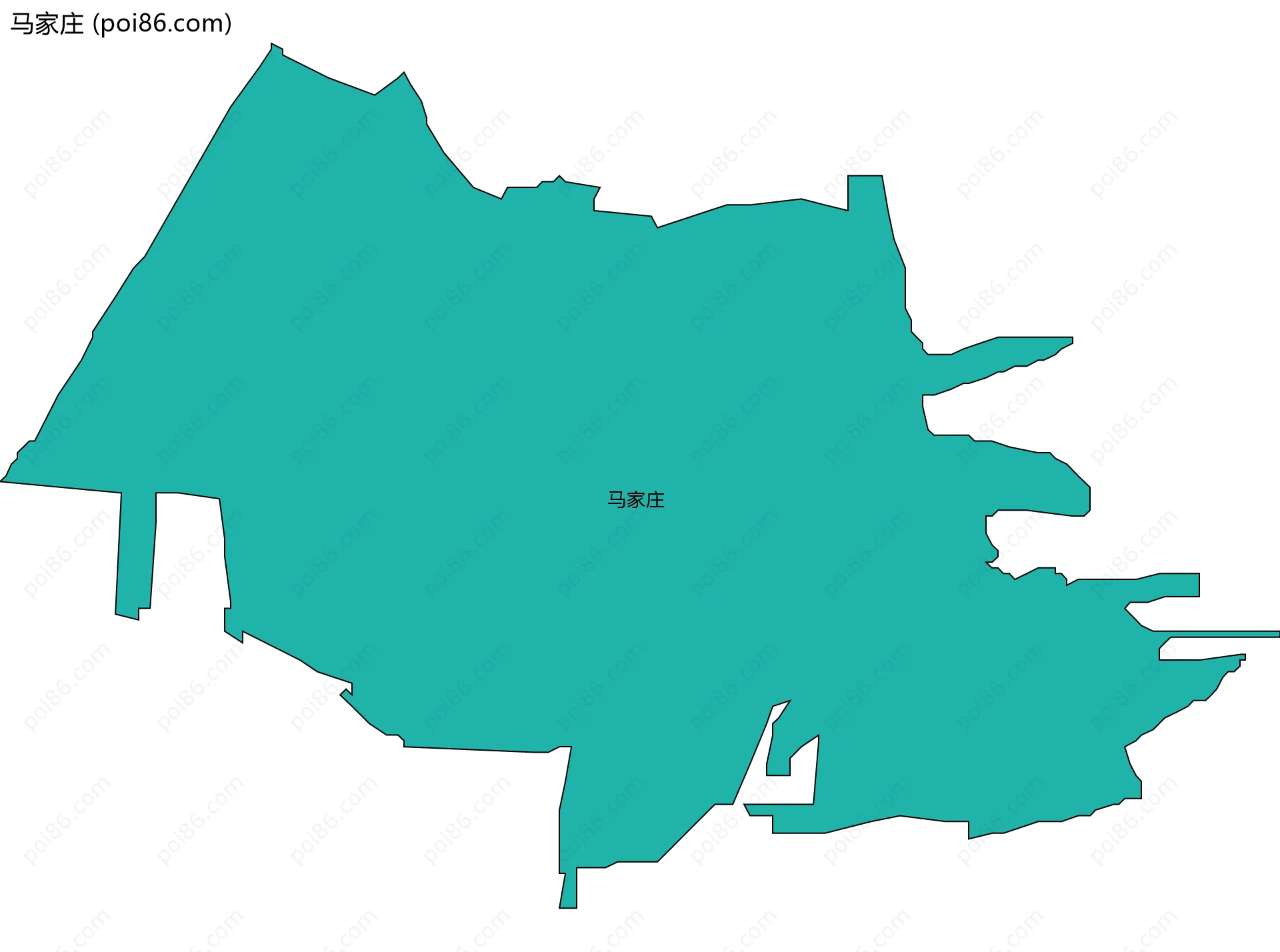 马家庄边界地图