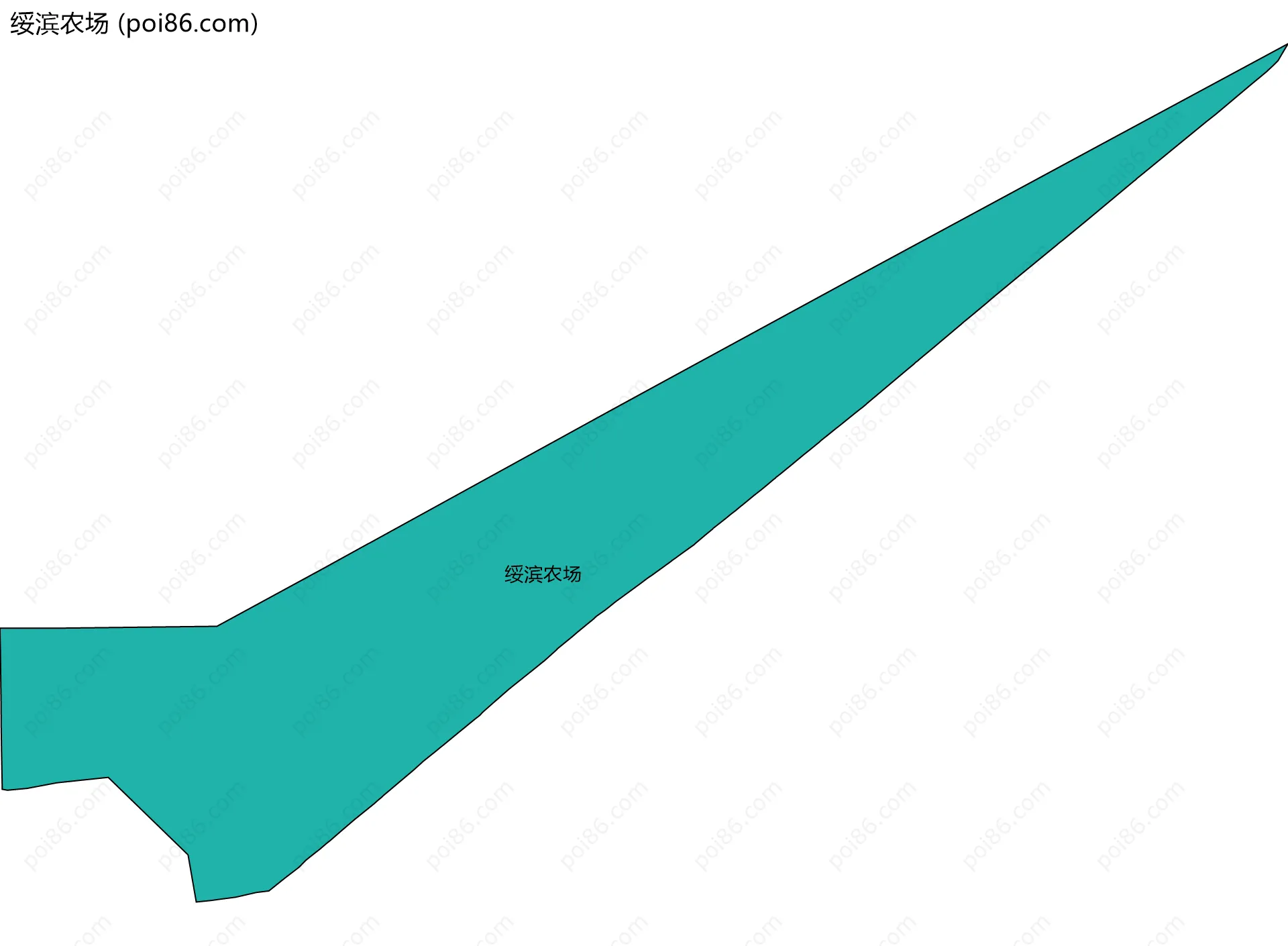 绥滨农场边界地图