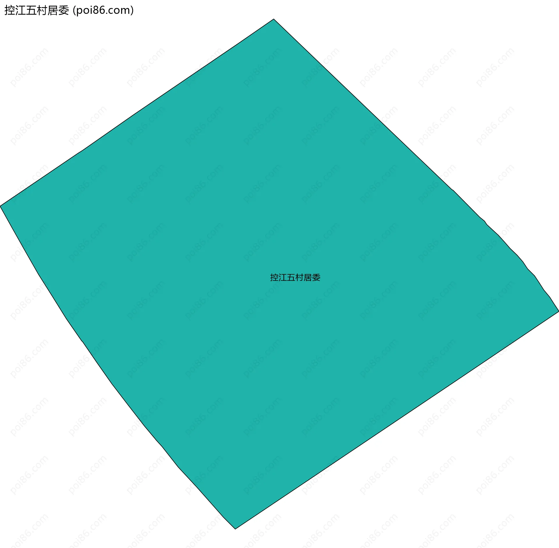 控江五村居委边界地图