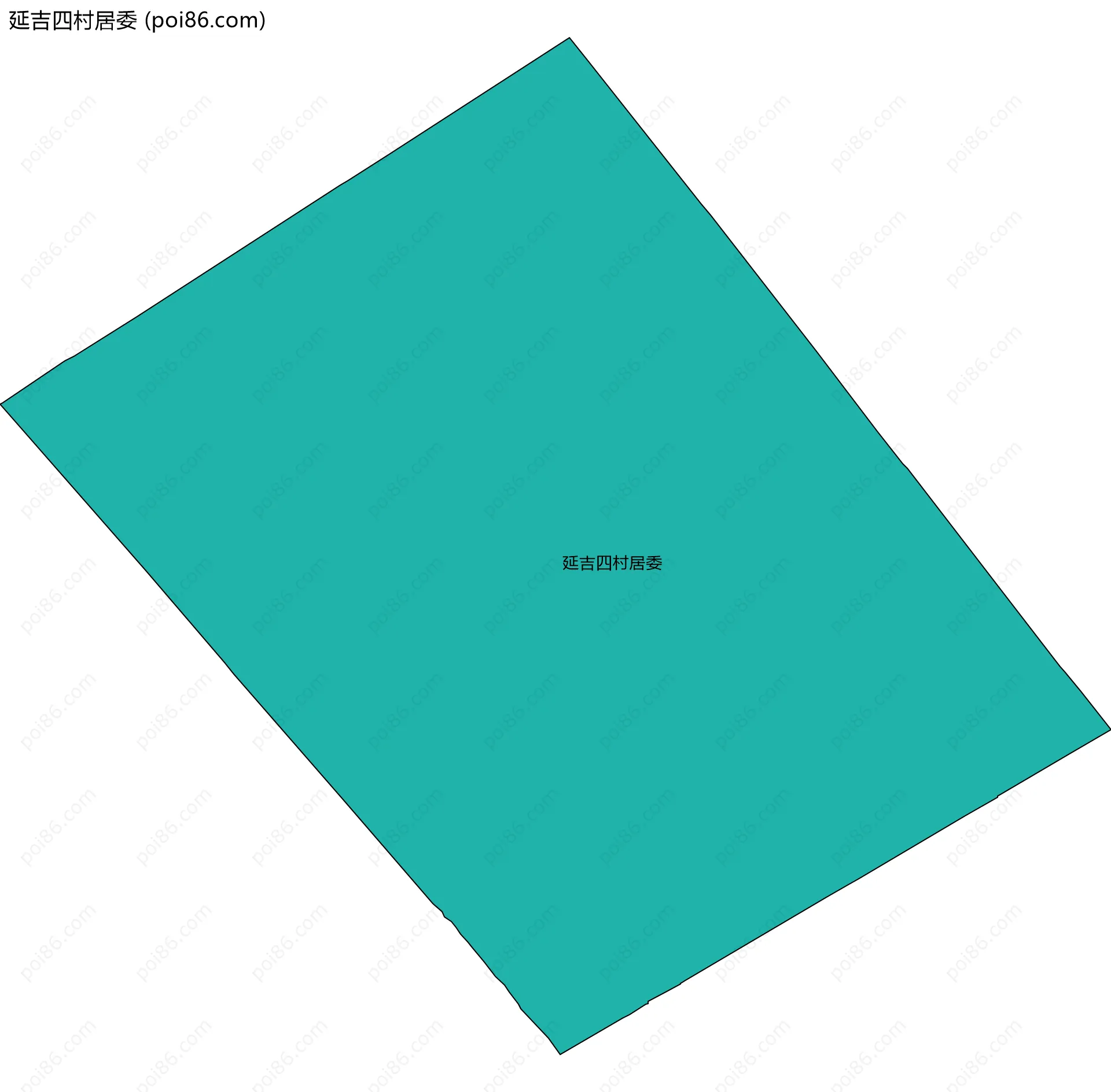 延吉四村居委边界地图