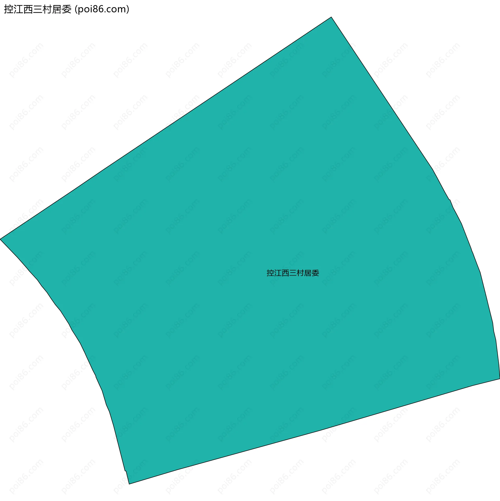控江西三村居委边界地图