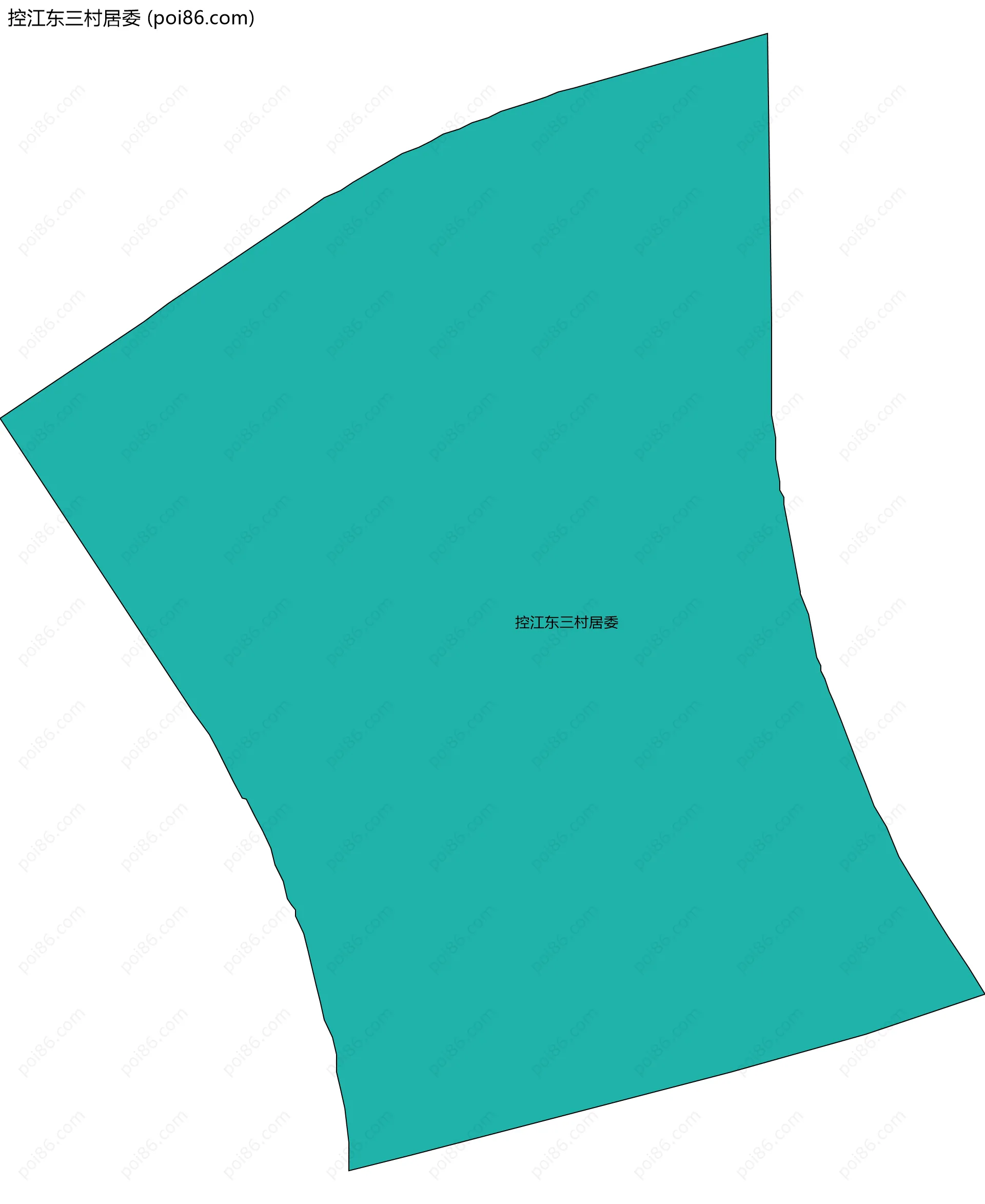 控江东三村居委边界地图