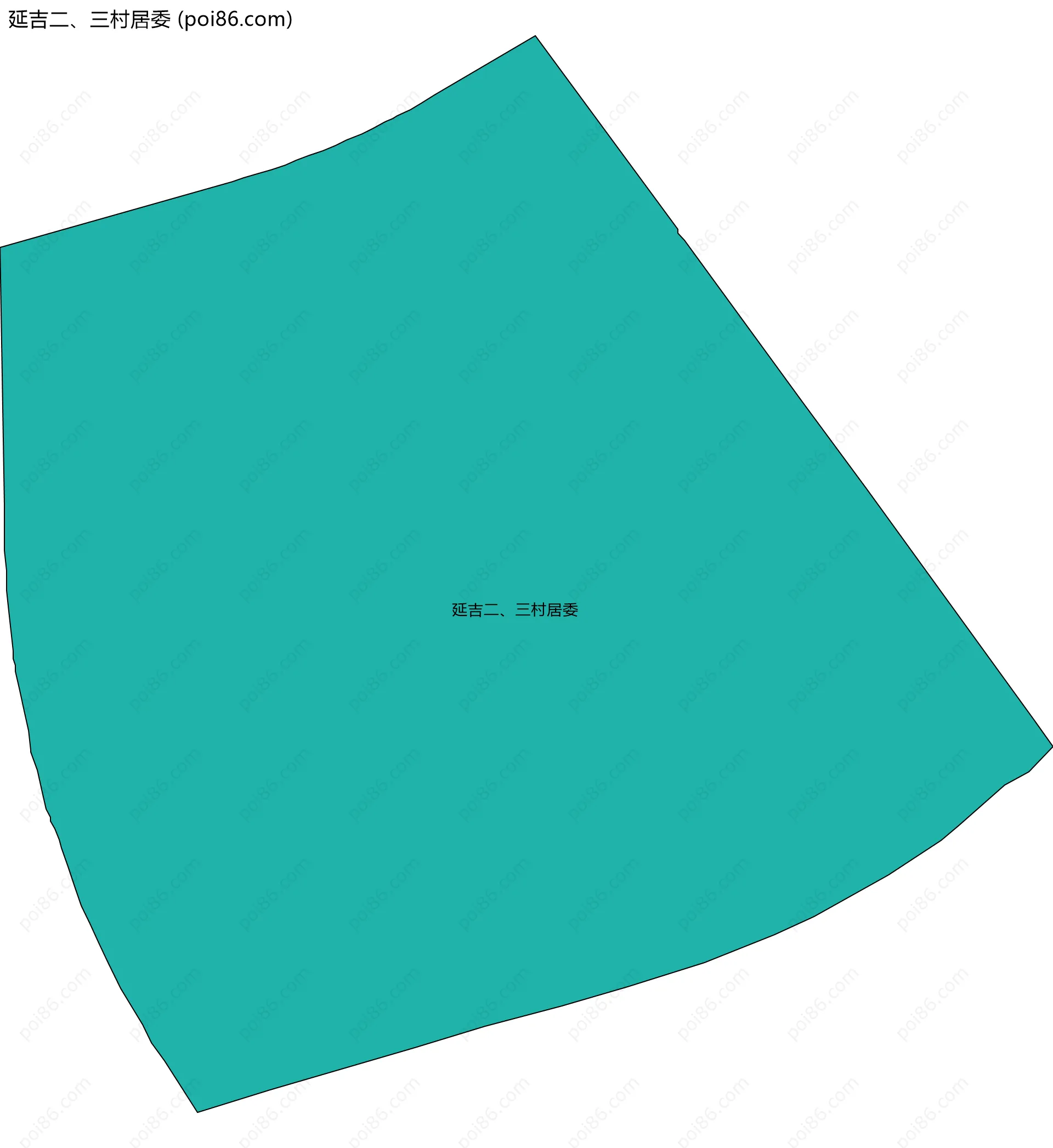 延吉二、三村居委边界地图