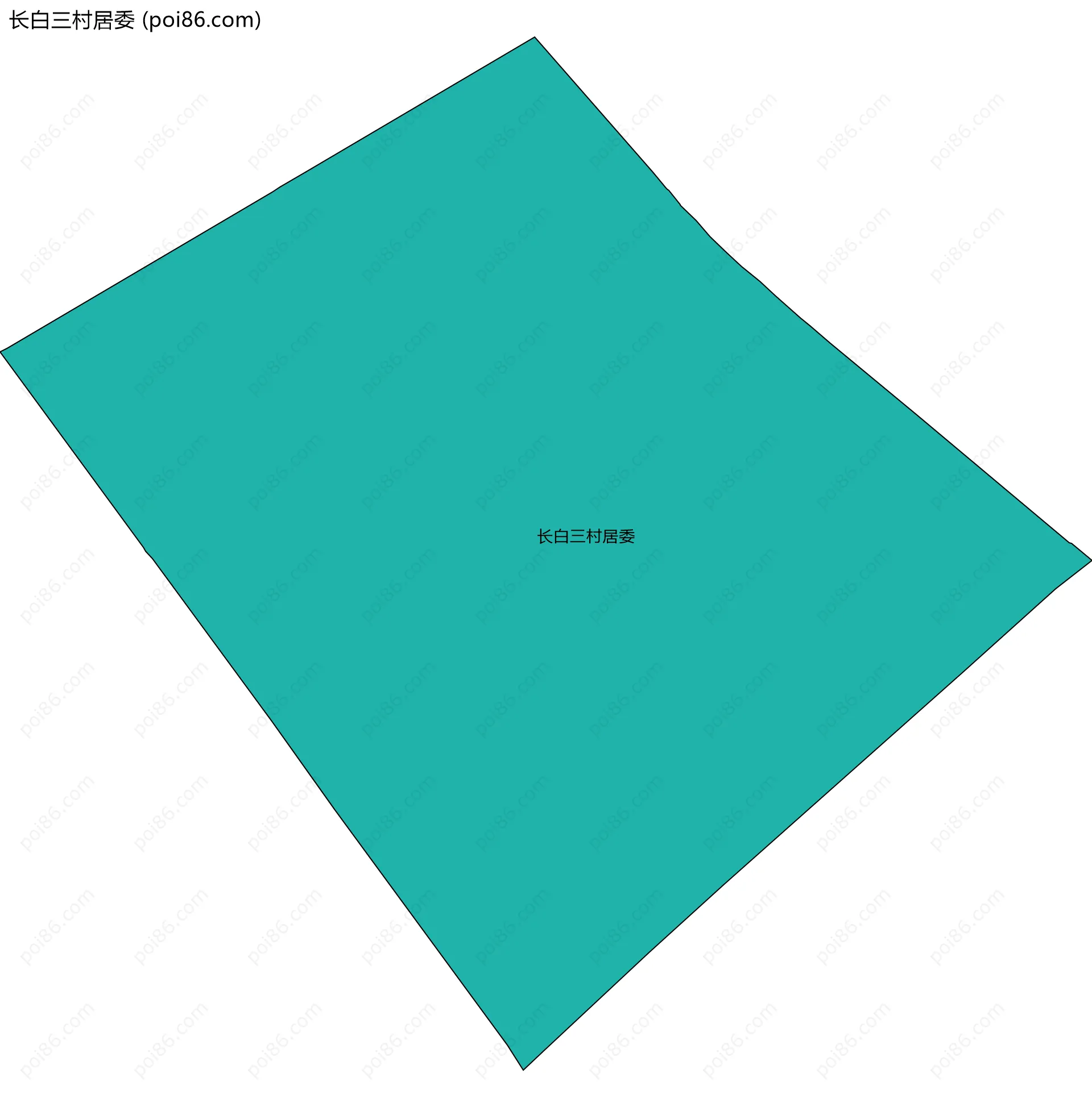 长白三村居委边界地图