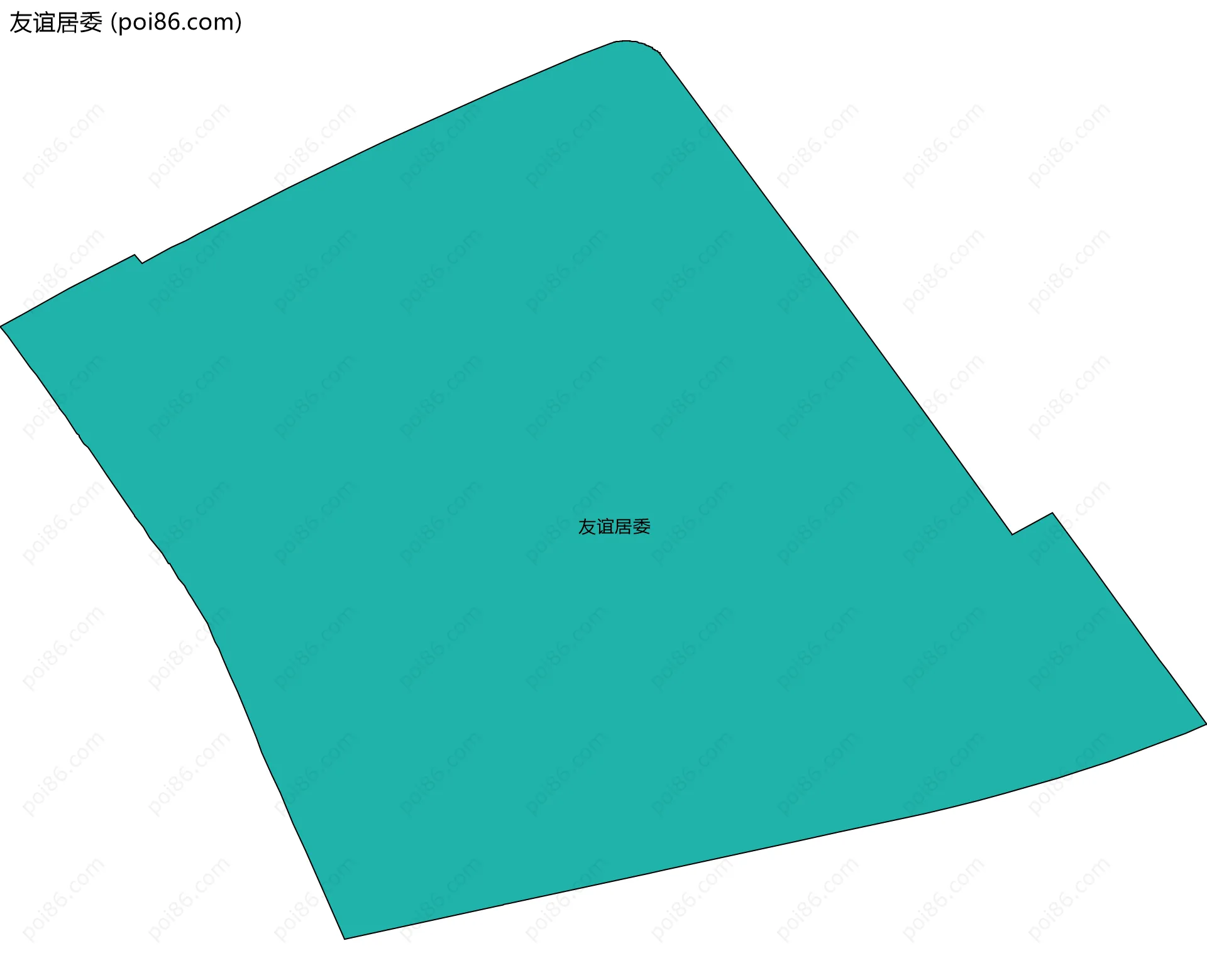 友谊居委边界地图