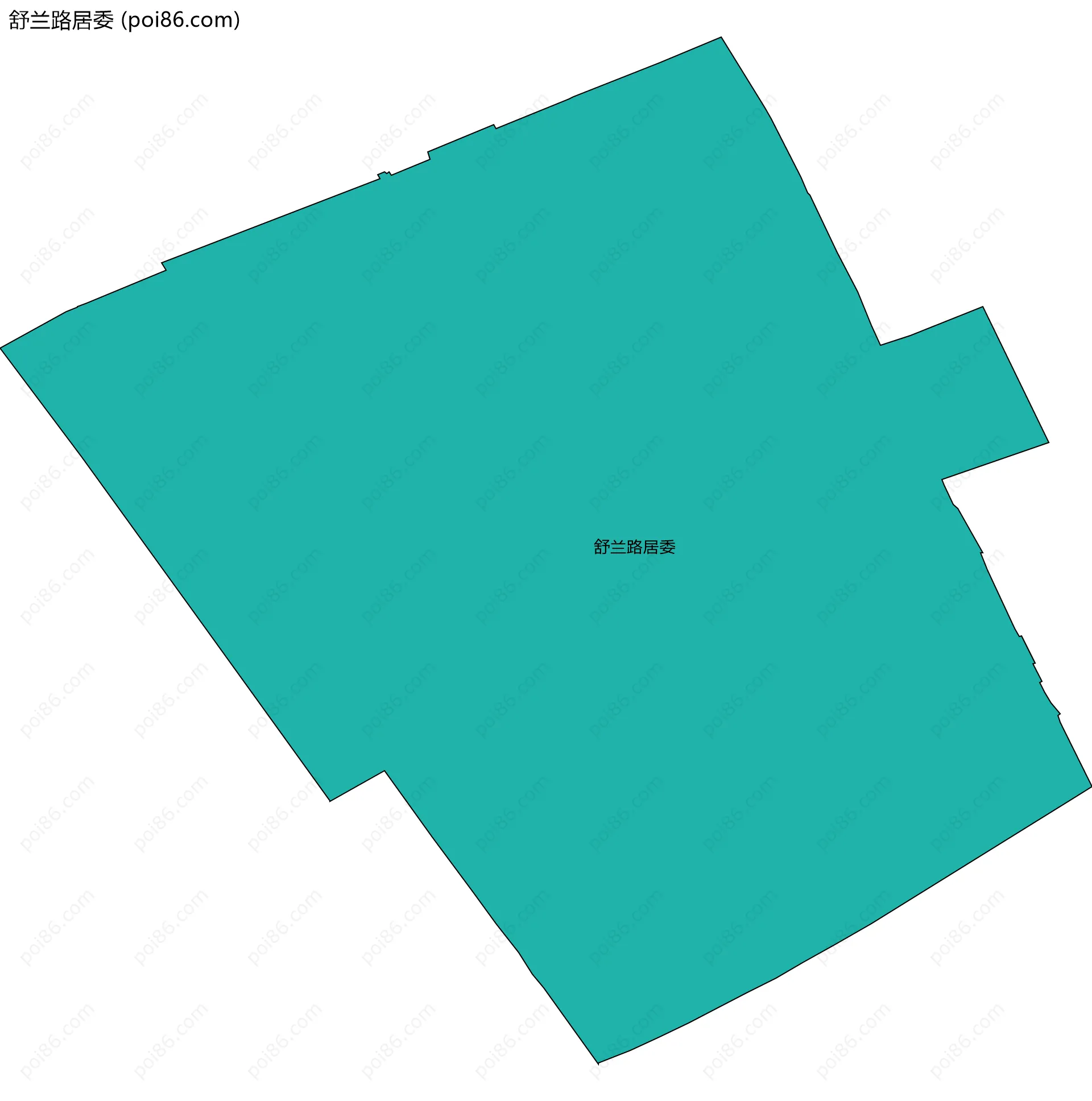 舒兰路居委边界地图