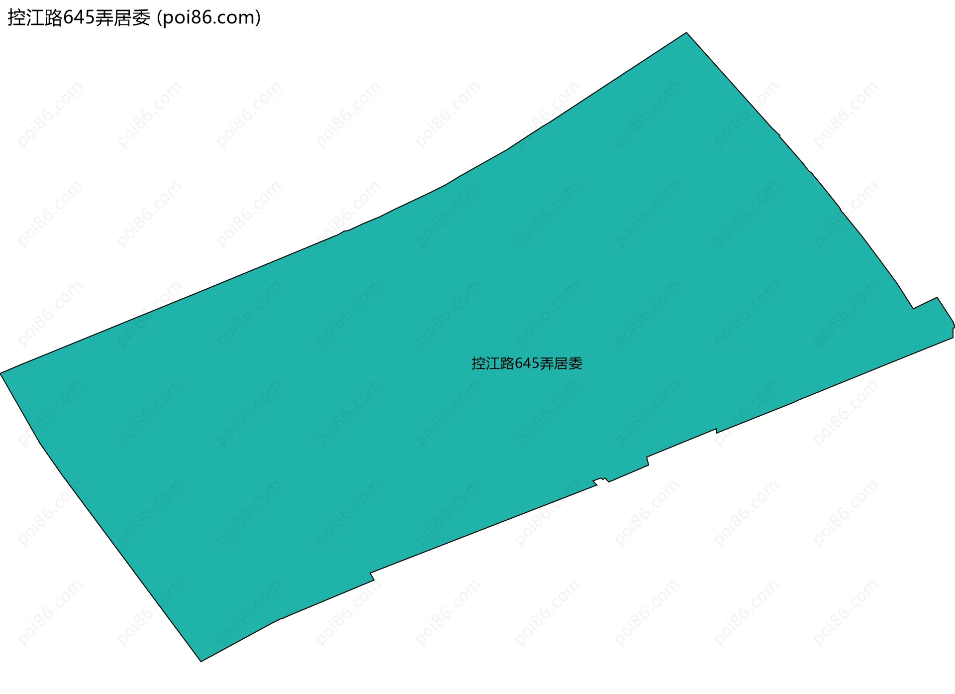 控江路645弄居委边界地图