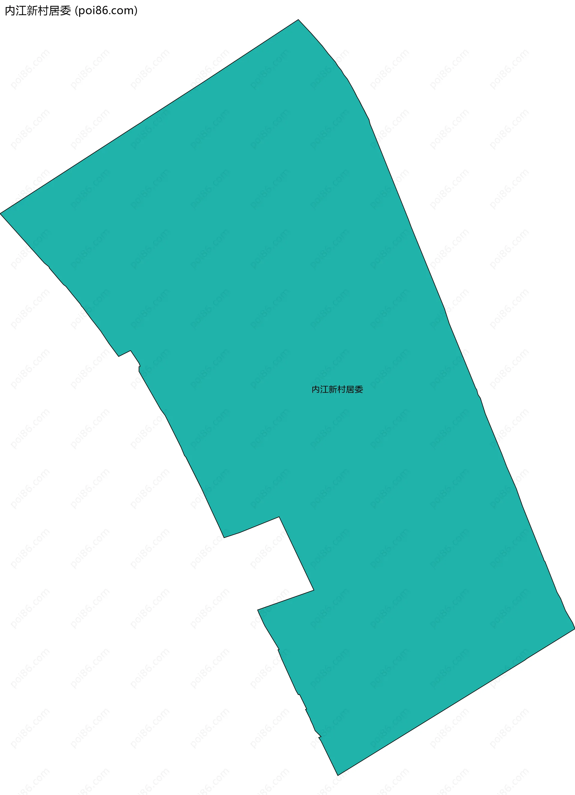 内江新村居委边界地图