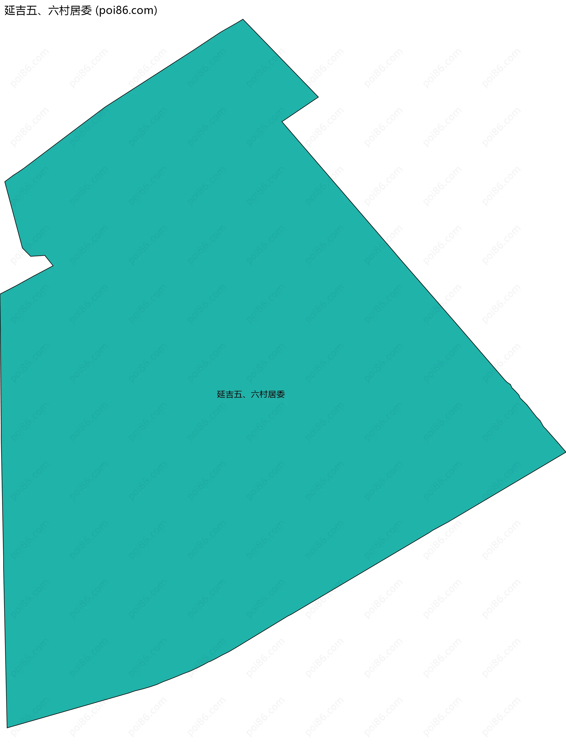 延吉五、六村居委边界地图