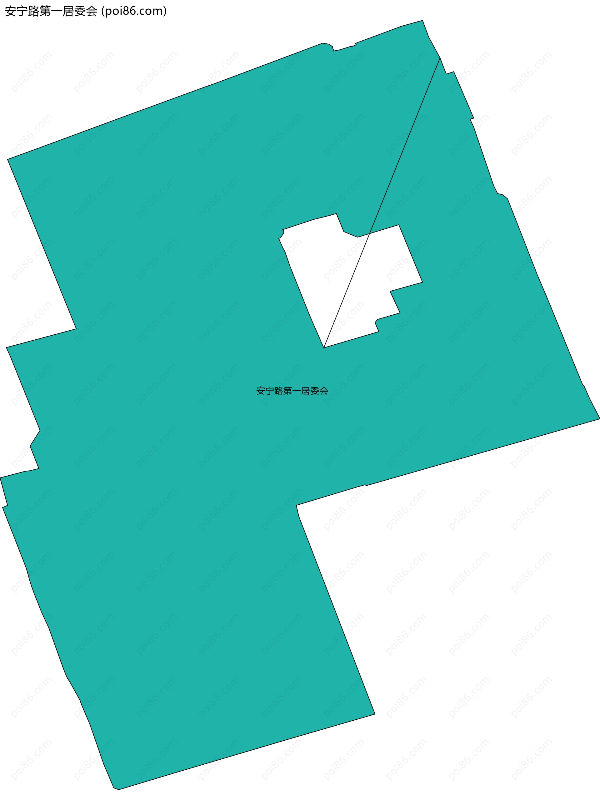 安宁路第一居委会边界地图