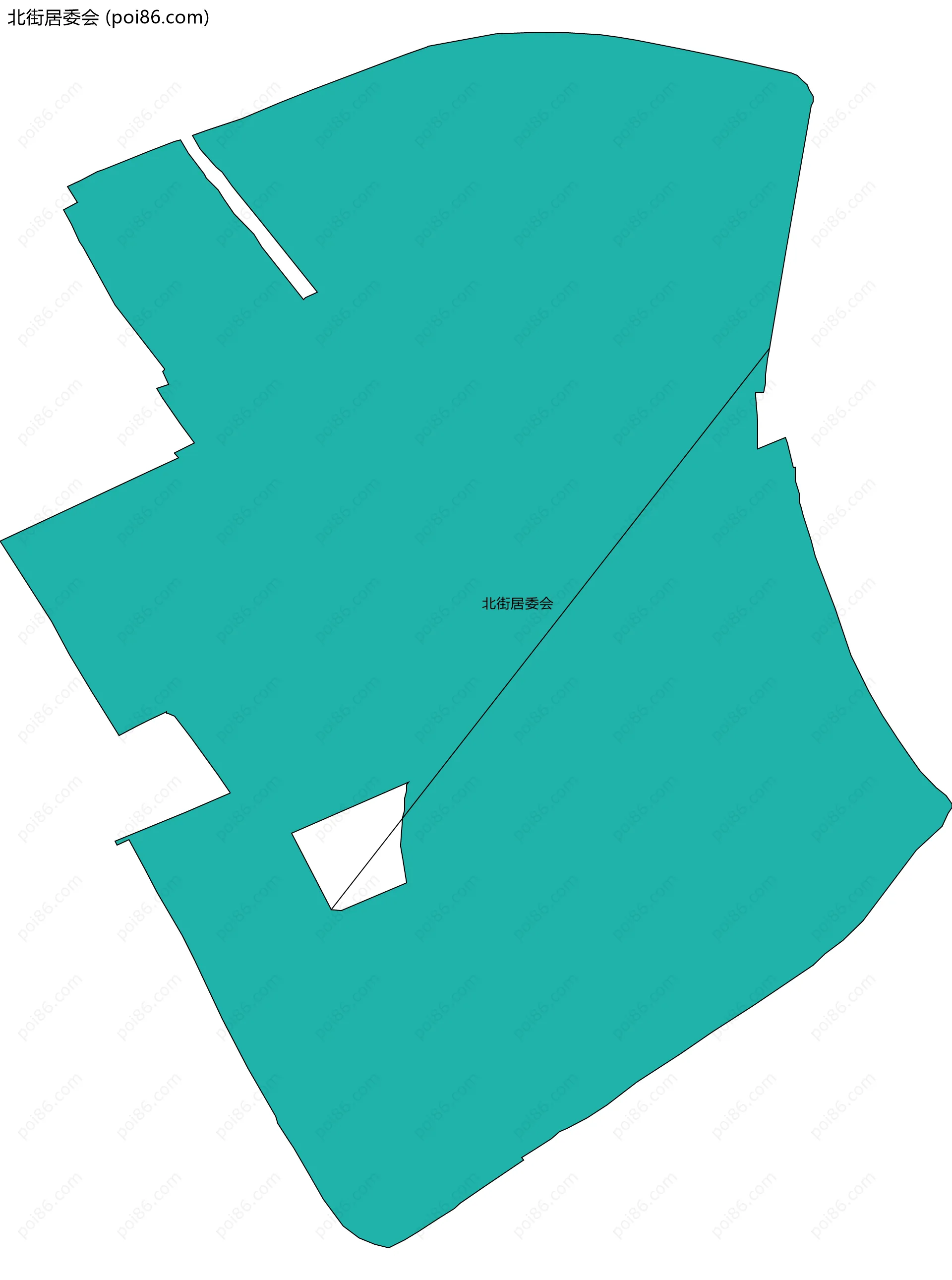 北街居委会边界地图