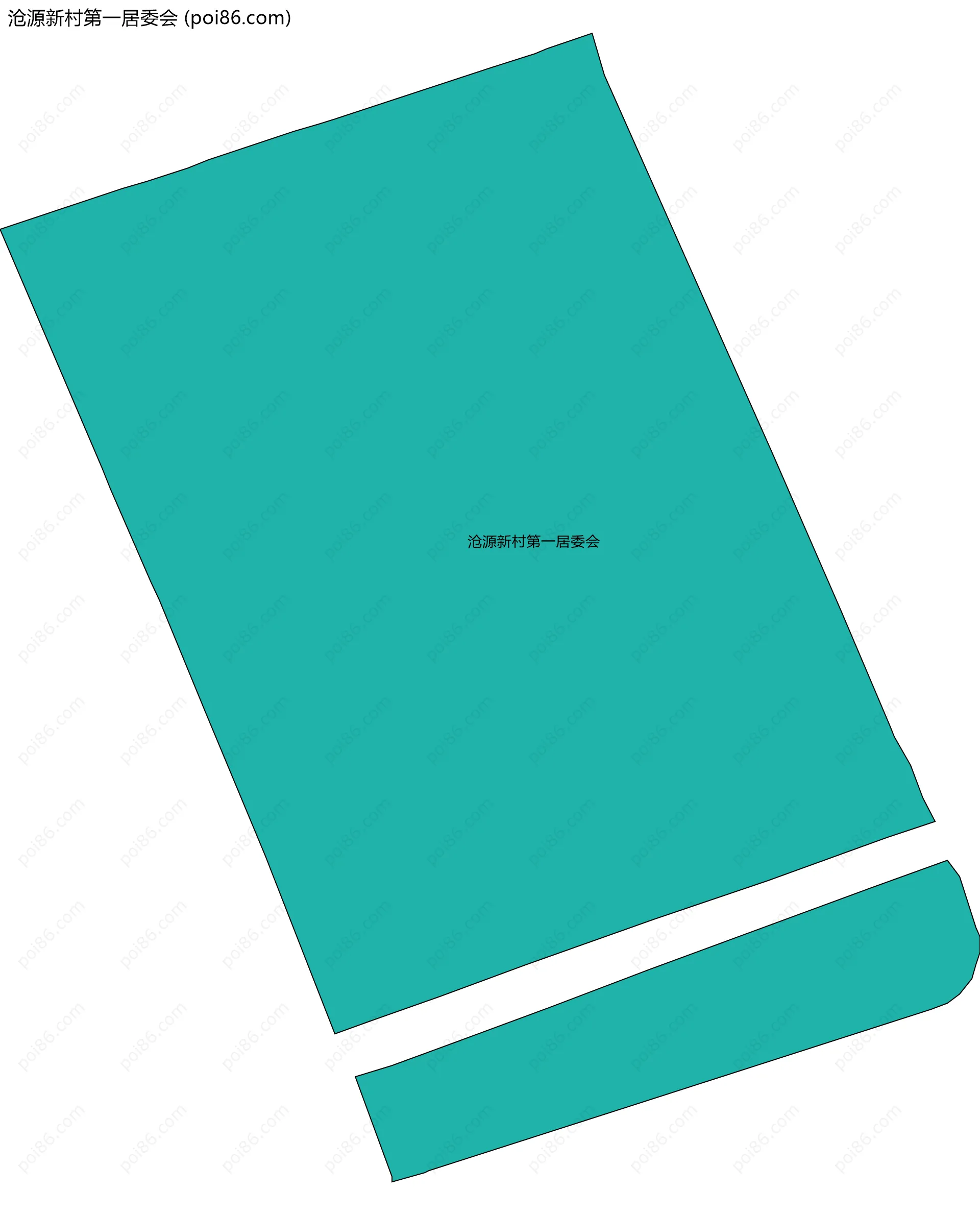 沧源新村第一居委会边界地图