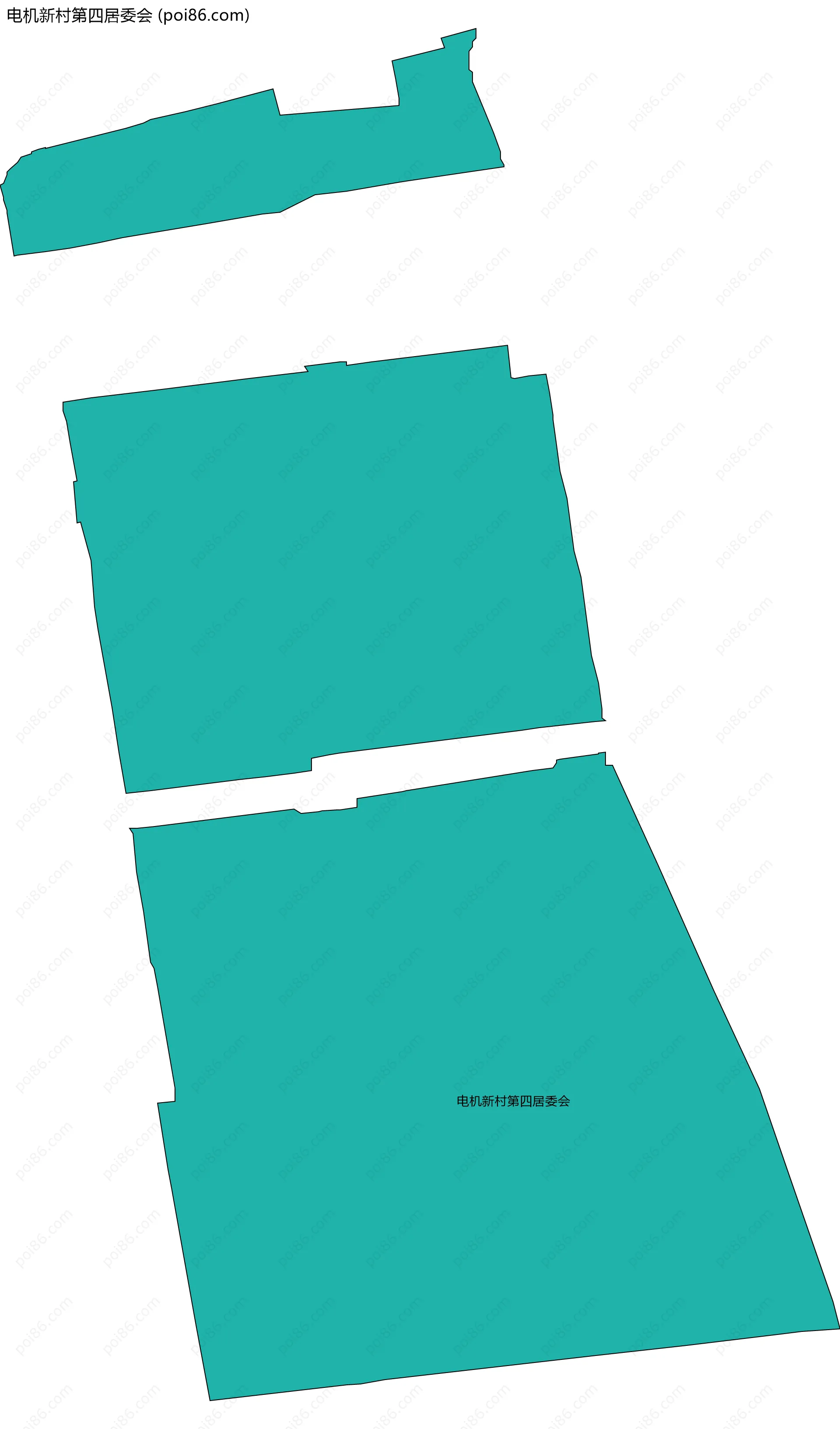 电机新村第四居委会边界地图