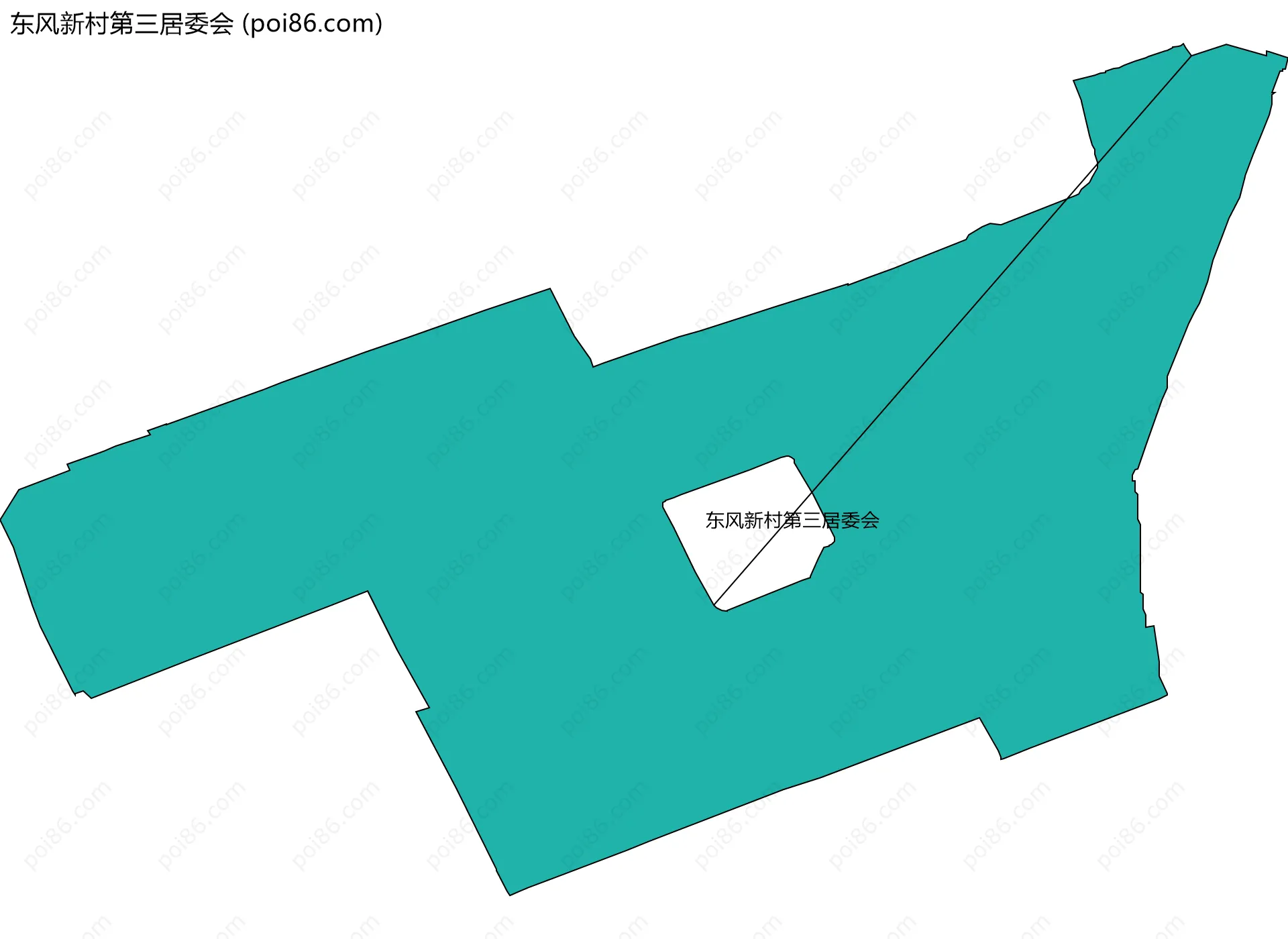 东风新村第三居委会边界地图