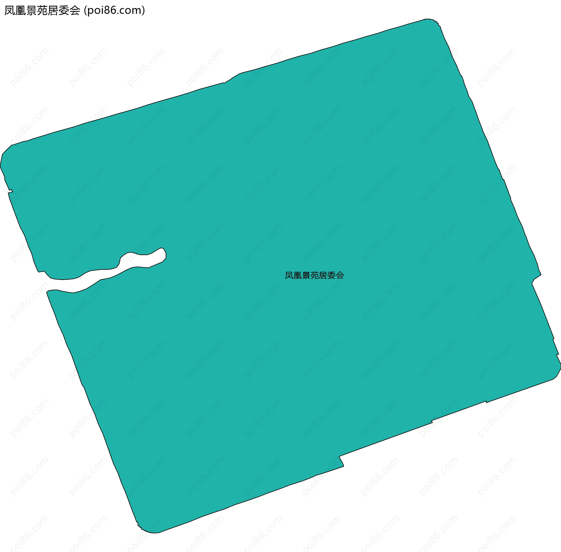 凤凰景苑居委会边界地图