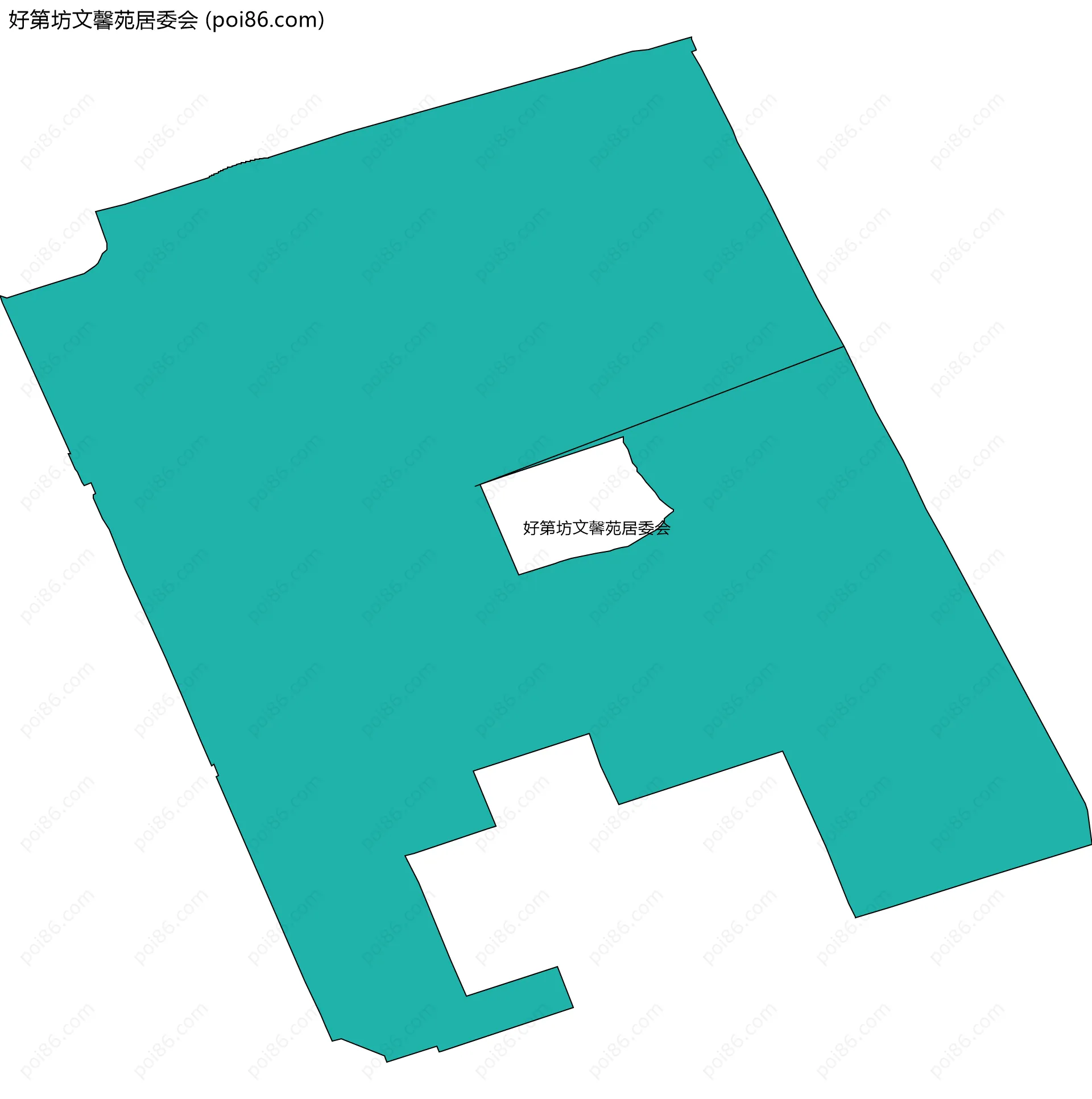 好第坊文馨苑居委会边界地图