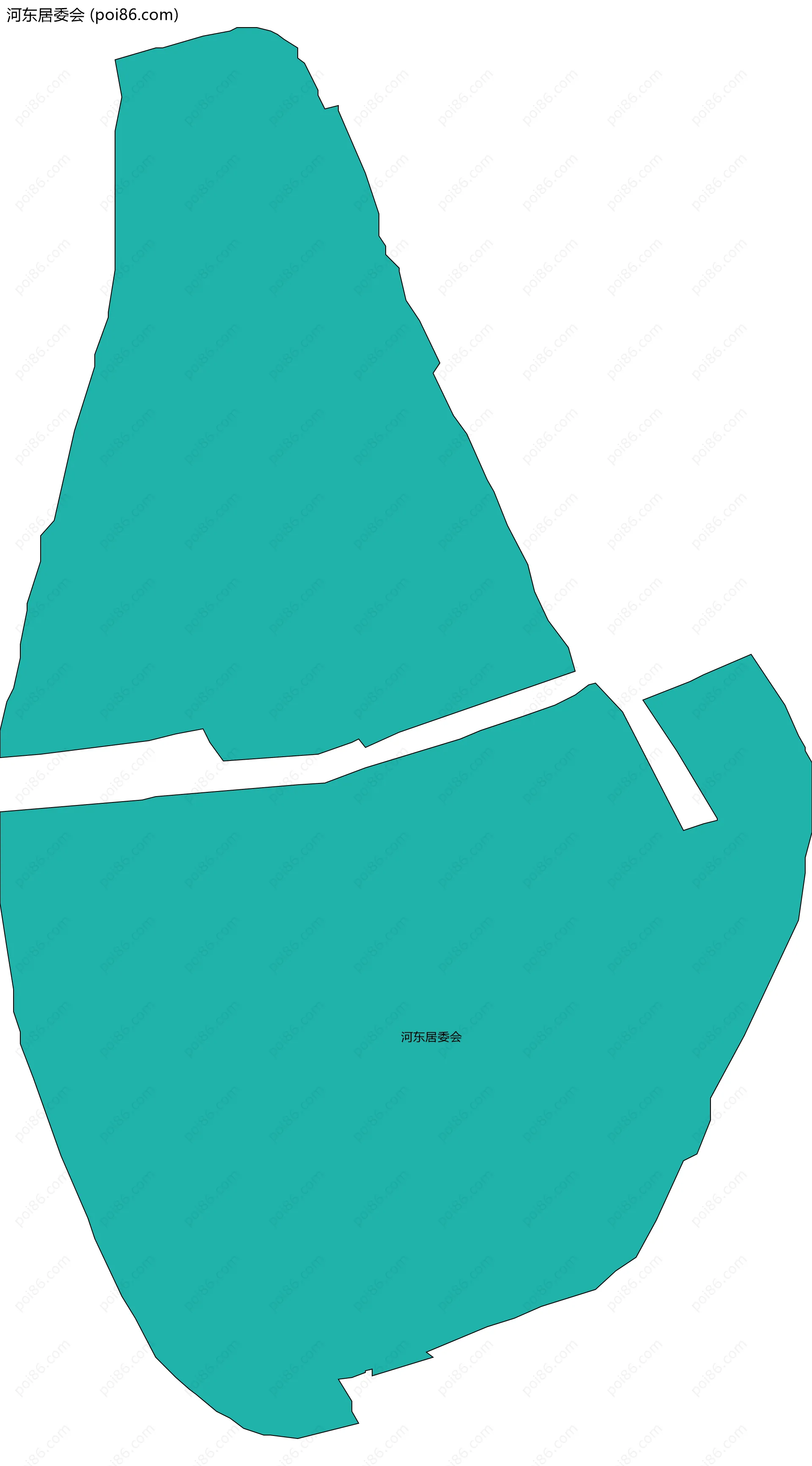 河东居委会边界地图