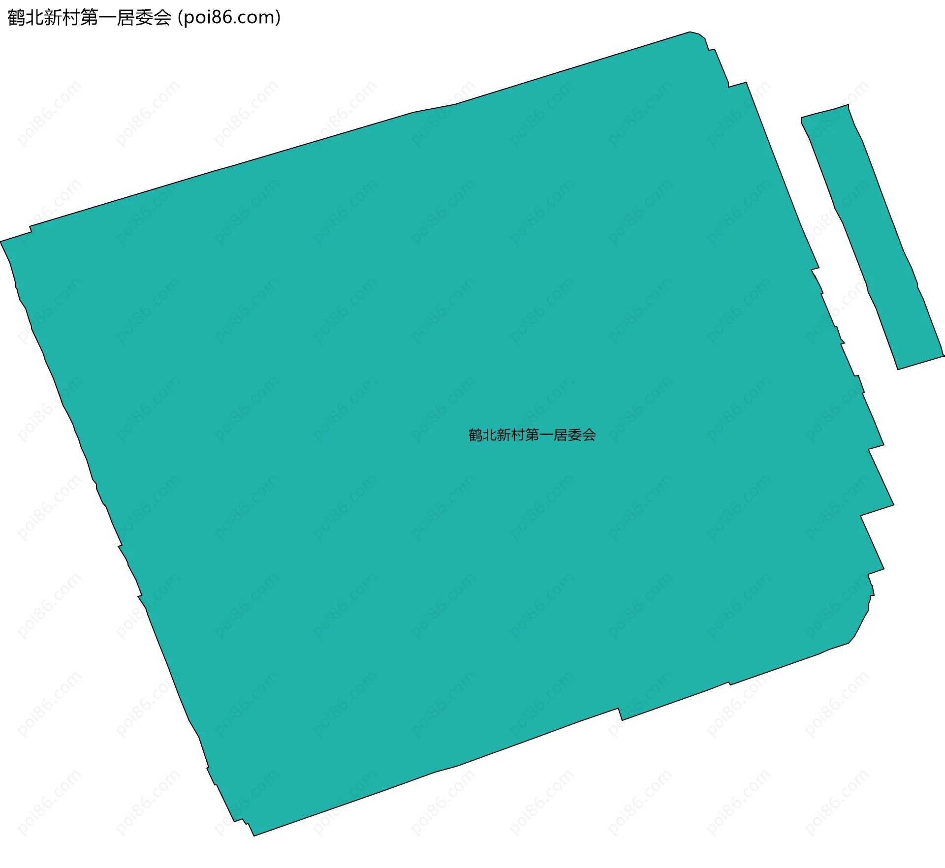 鹤北新村第一居委会边界地图