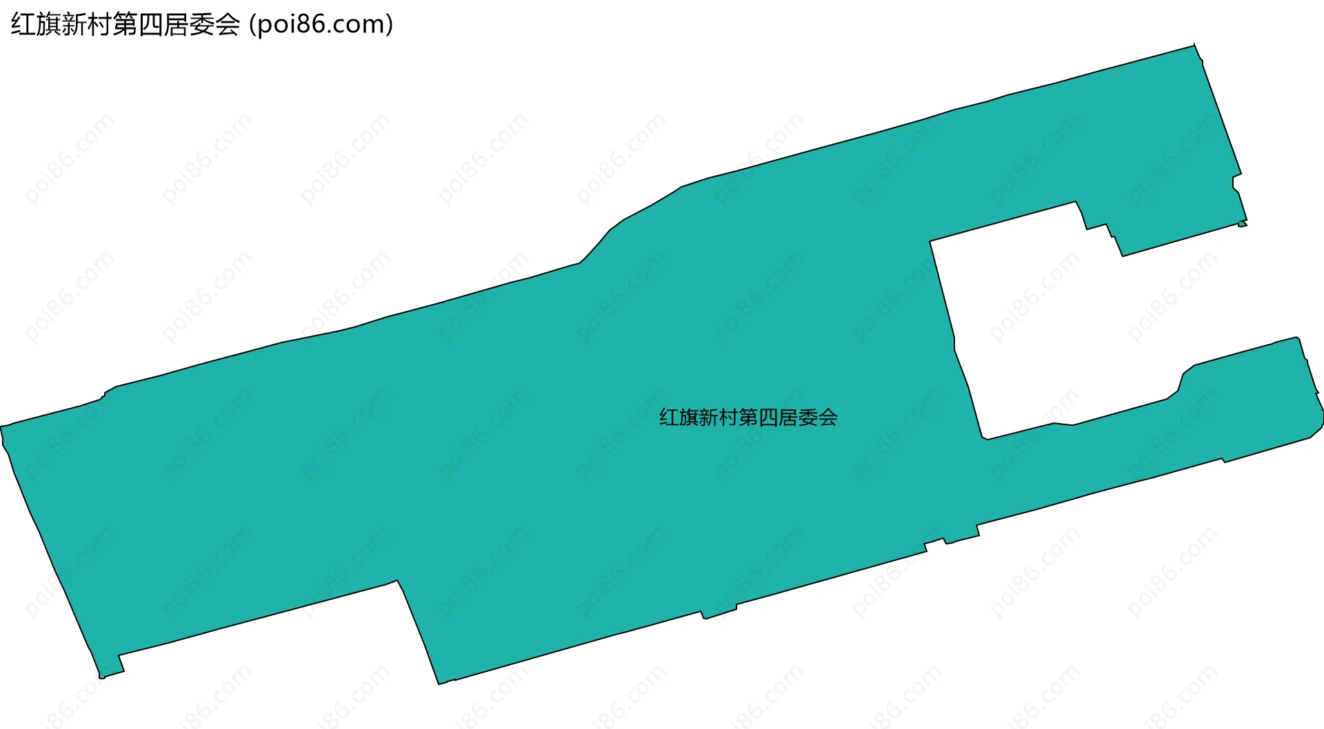 红旗新村第四居委会边界地图