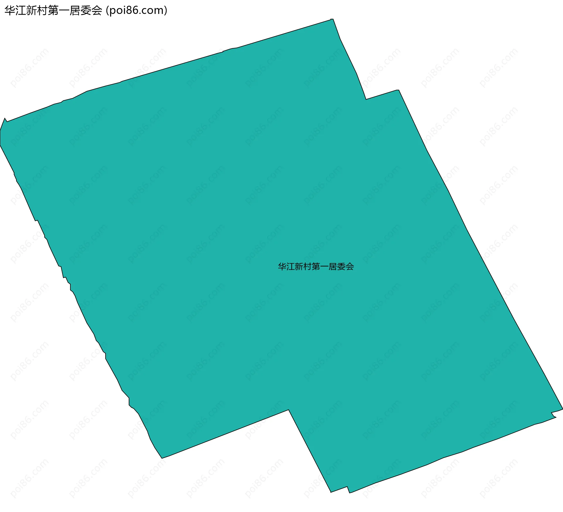 华江新村第一居委会边界地图