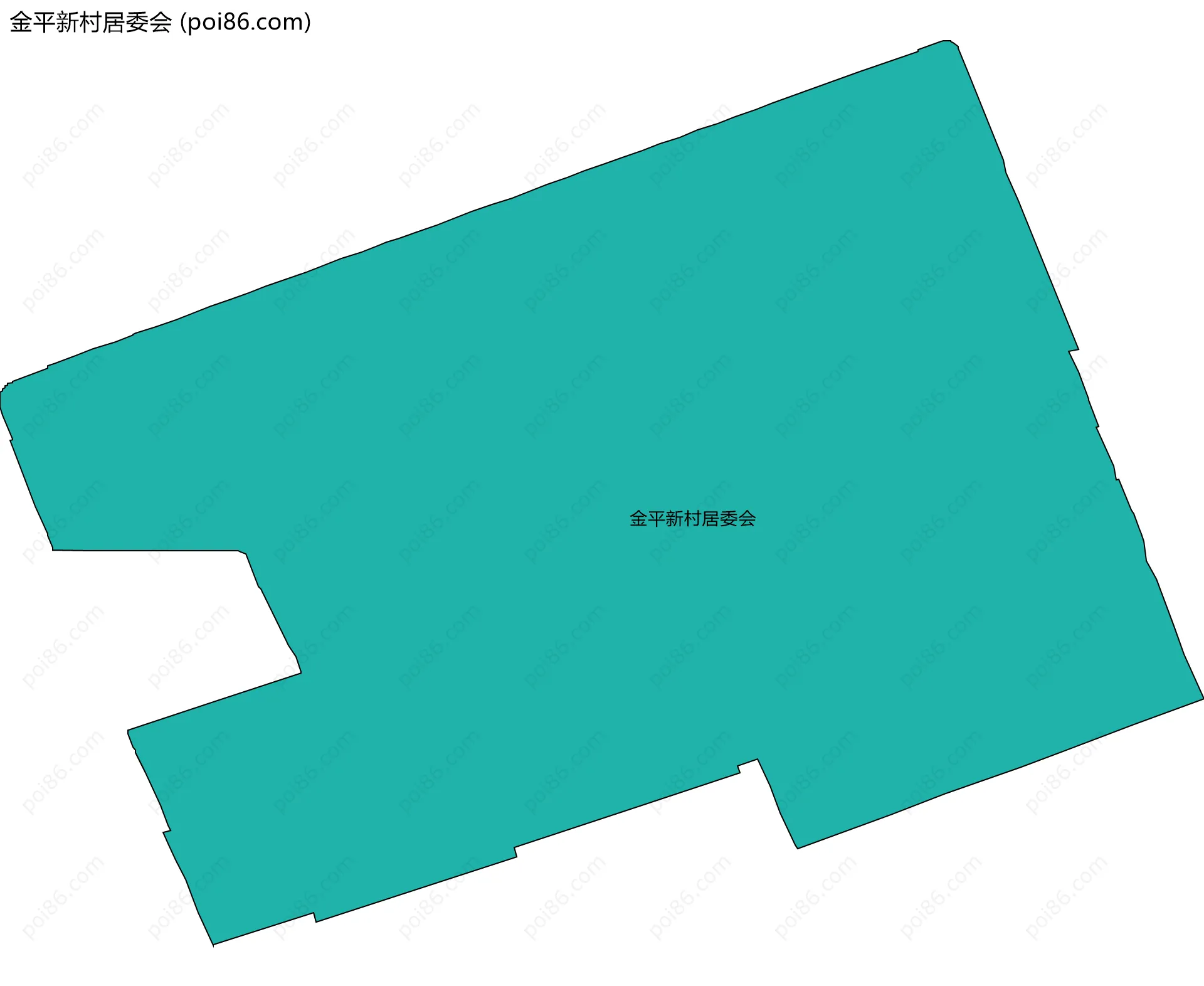 金平新村居委会边界地图