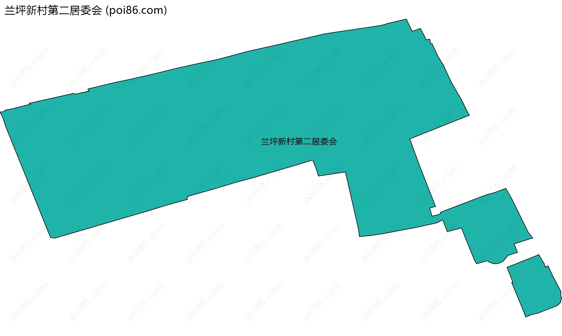 兰坪新村第二居委会边界地图