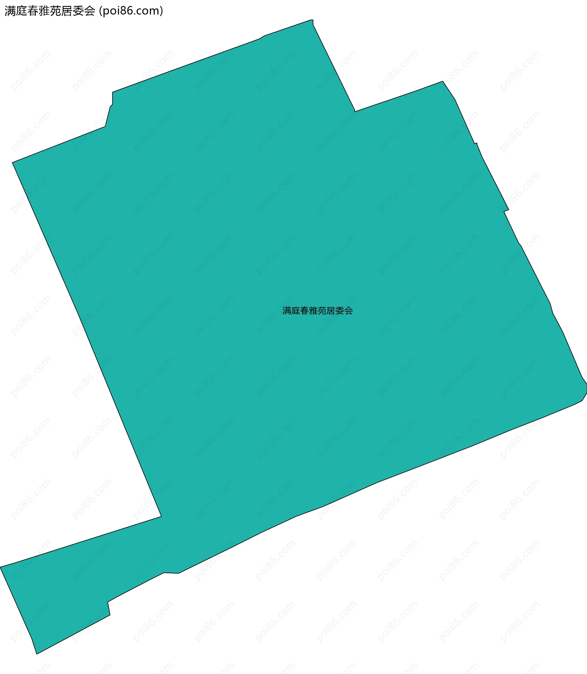 满庭春雅苑居委会边界地图