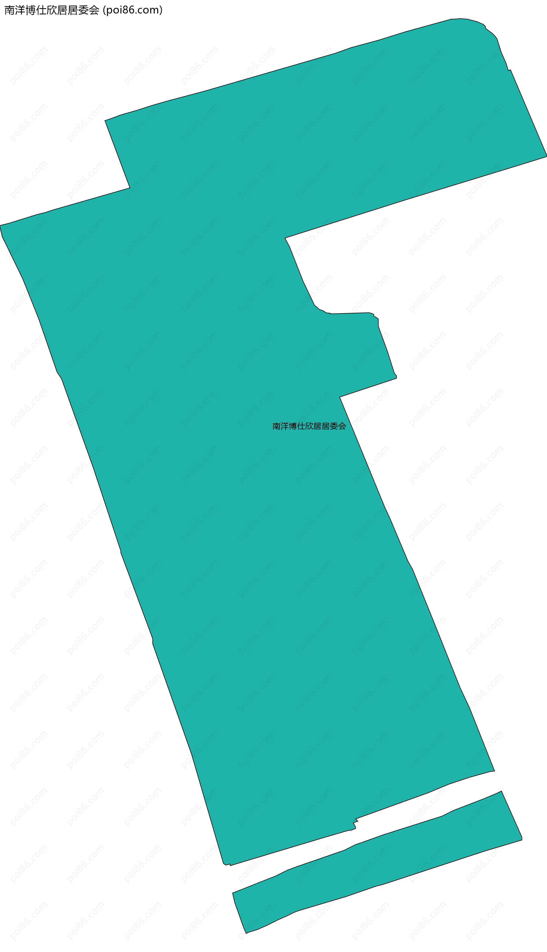 南洋博仕欣居居委会边界地图