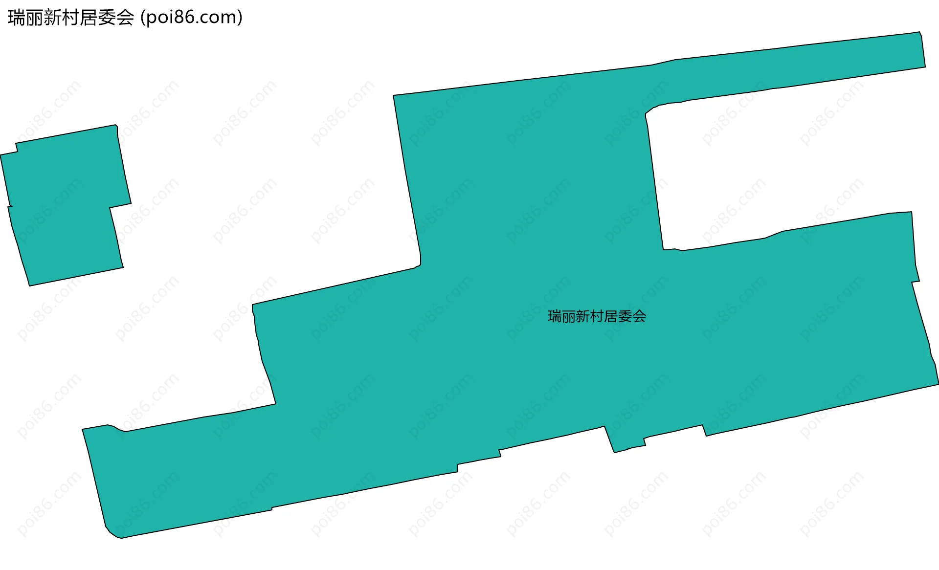瑞丽新村居委会边界地图