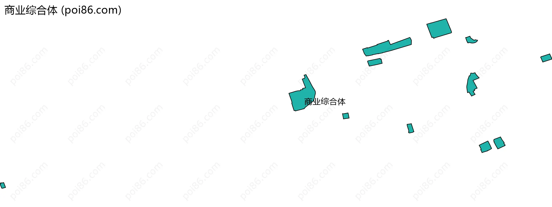 商业综合体边界地图