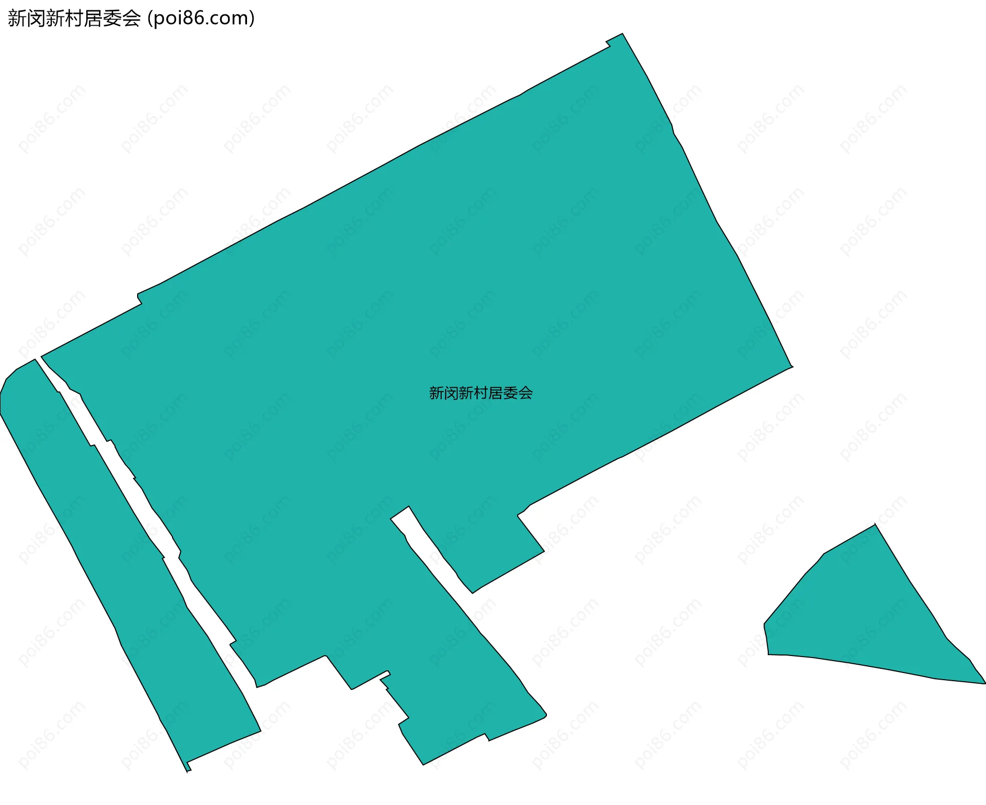 新闵新村居委会边界地图