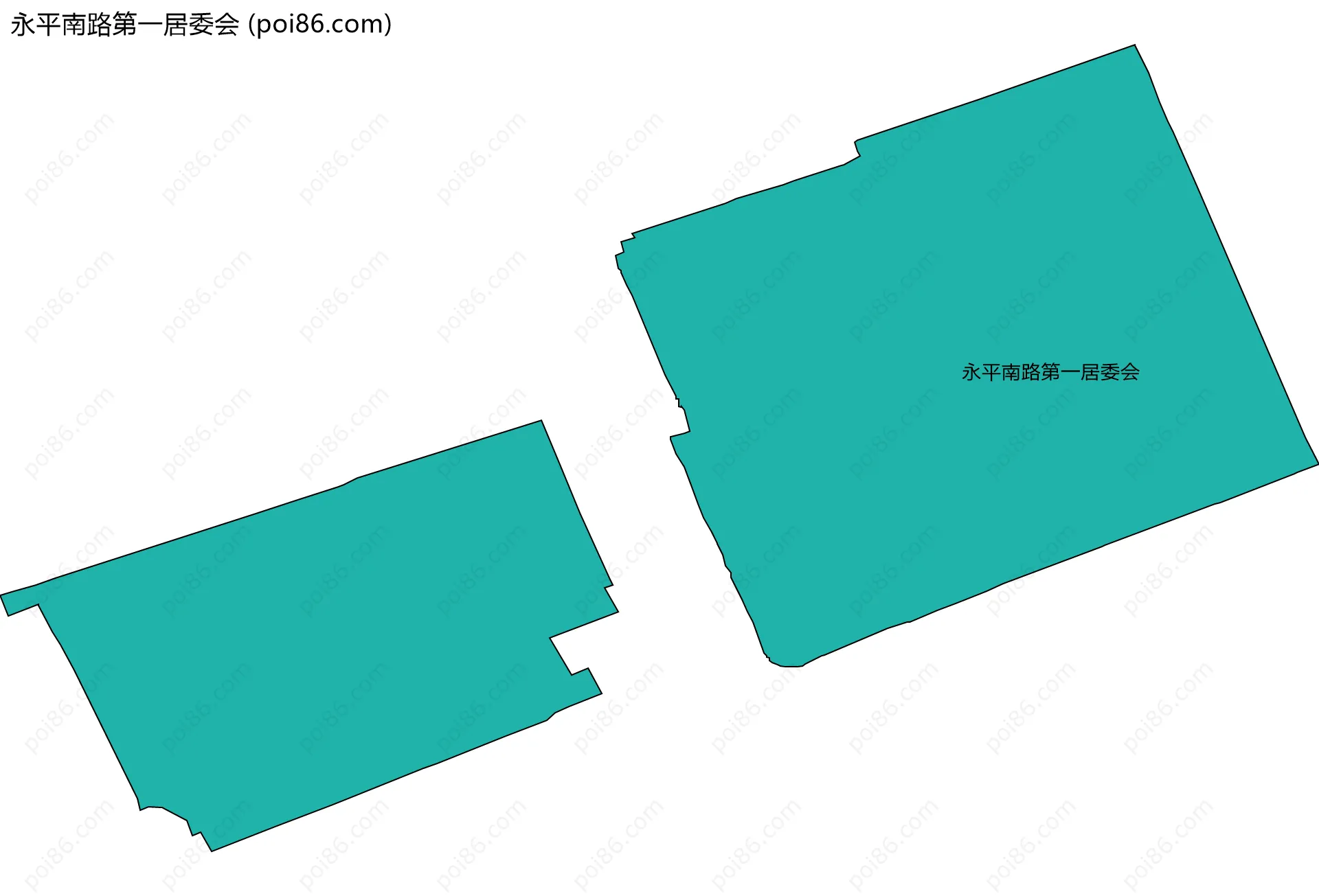 永平南路第一居委会边界地图