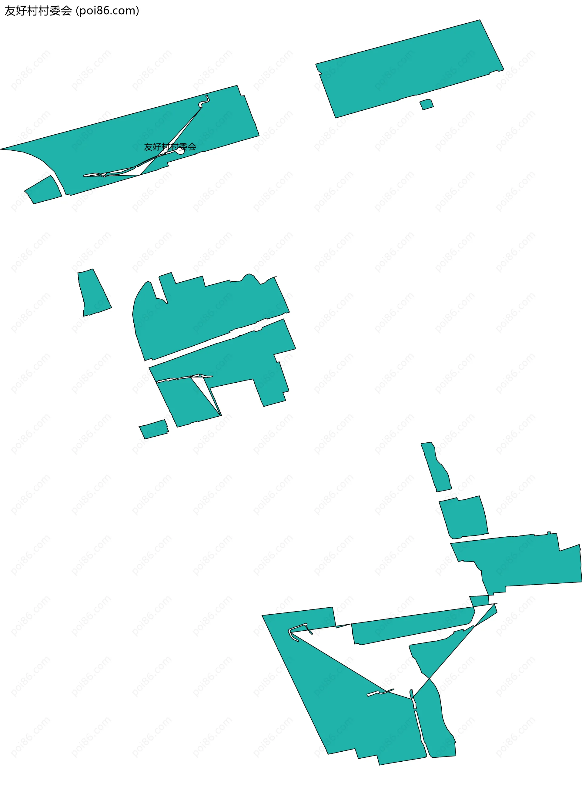 友好村村委会边界地图