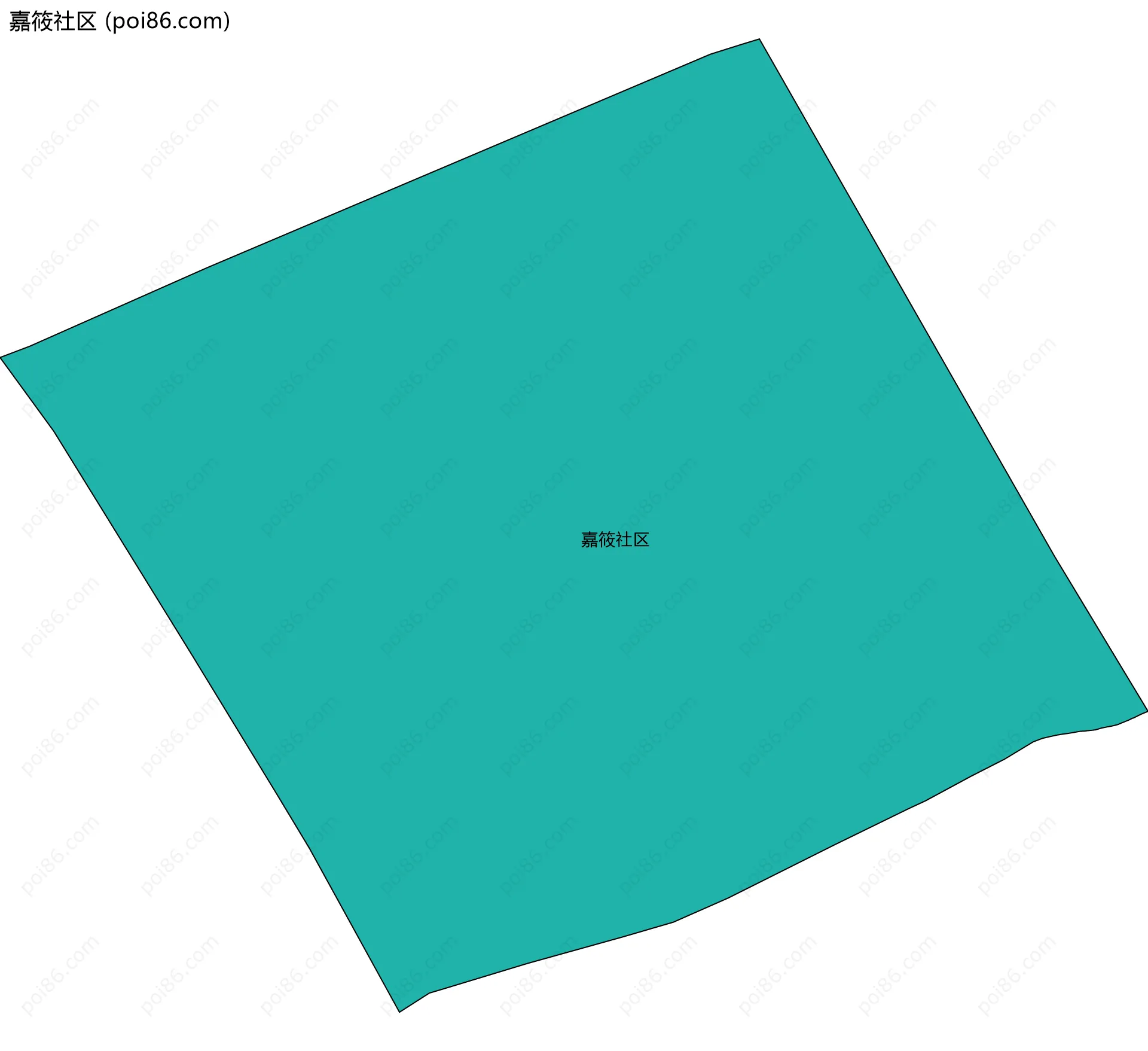 嘉筱社区边界地图