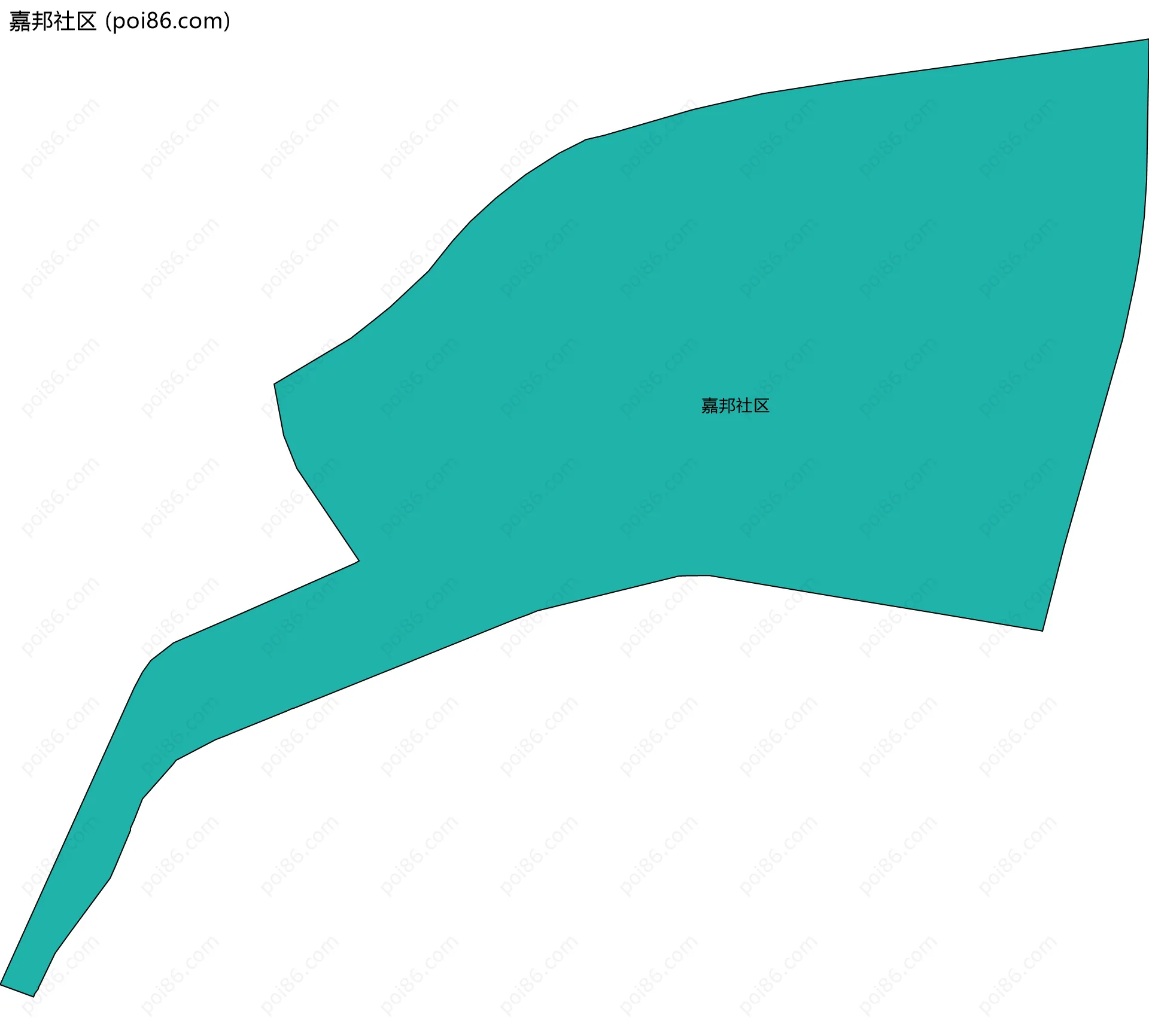 嘉邦社区边界地图