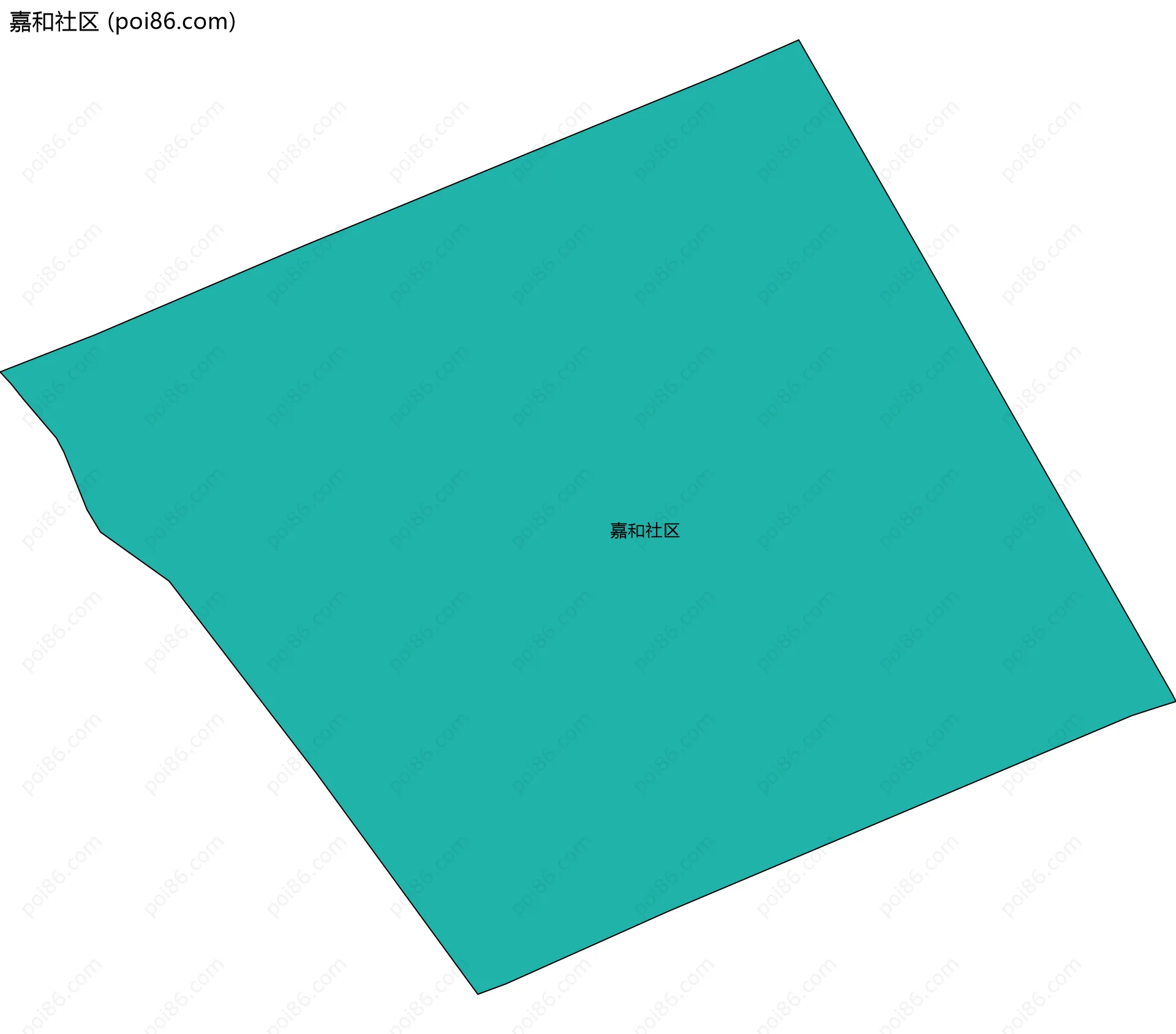 嘉和社区边界地图