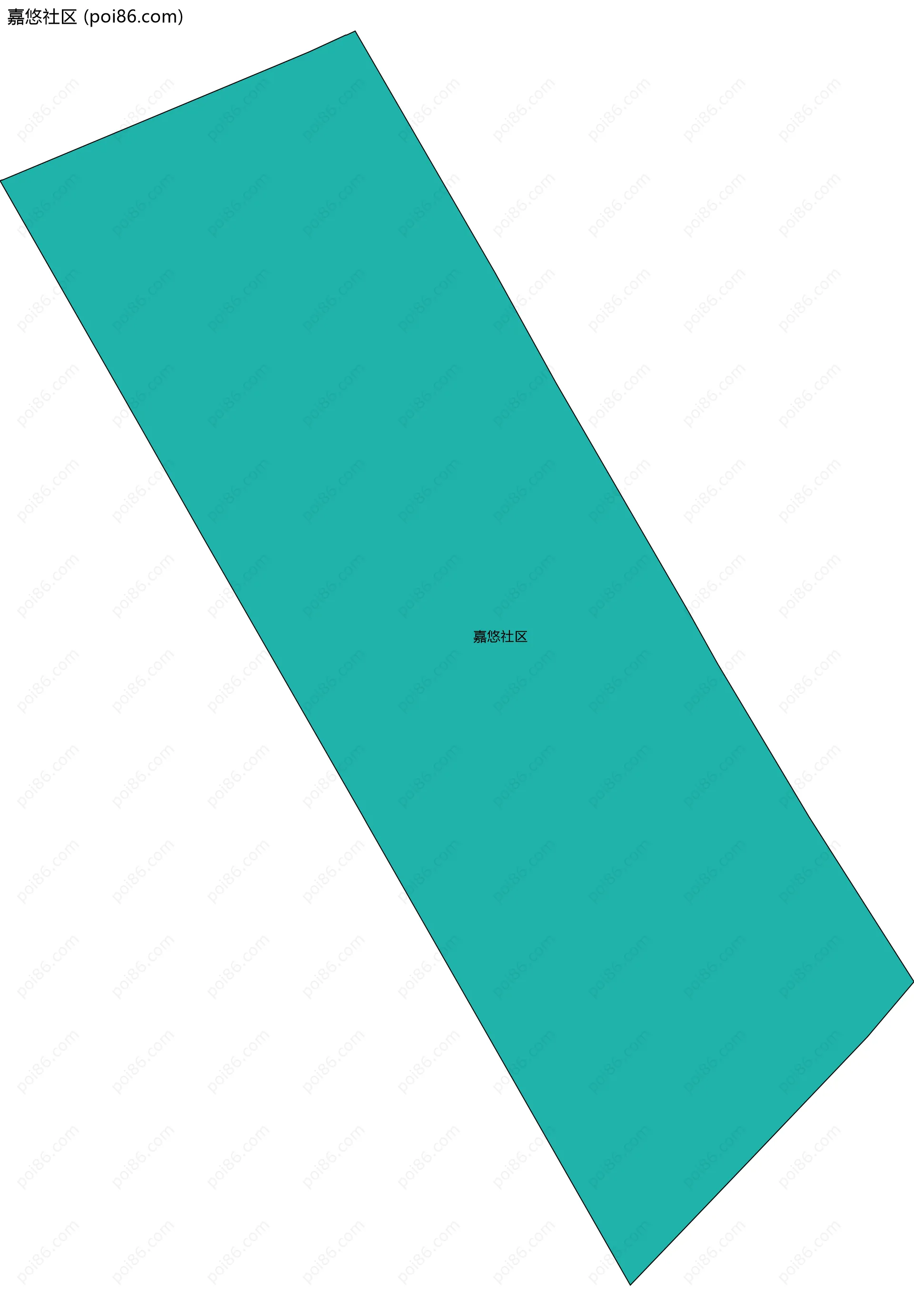 嘉悠社区边界地图