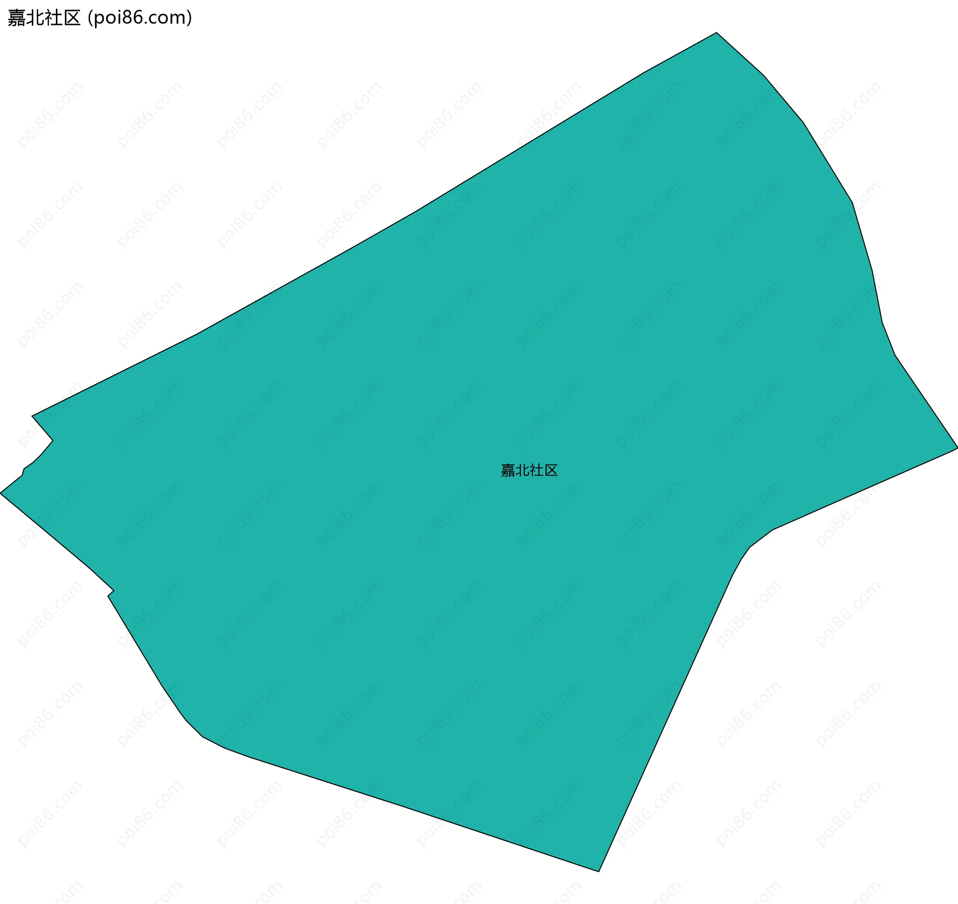 嘉北社区边界地图