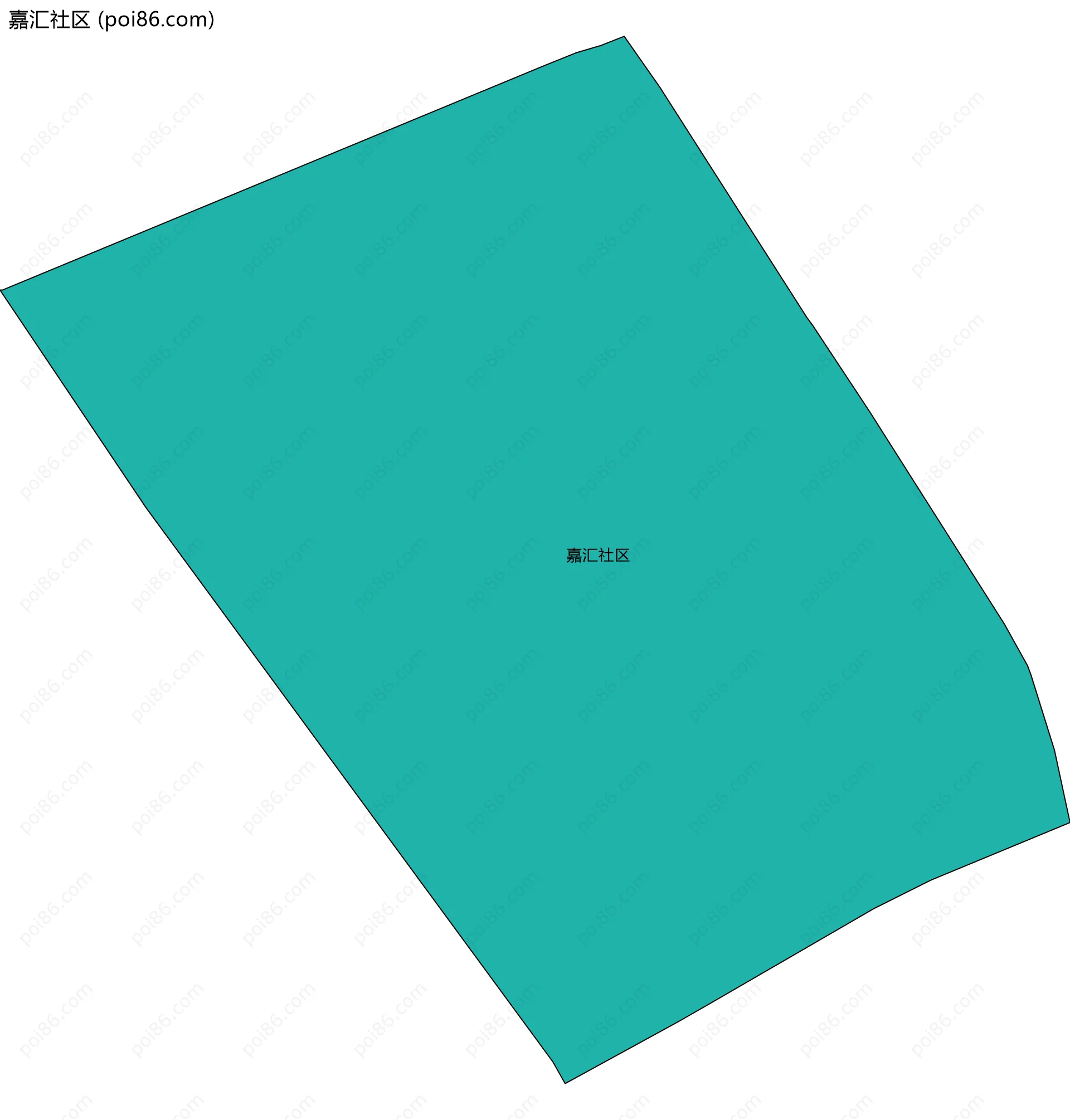 嘉汇社区边界地图