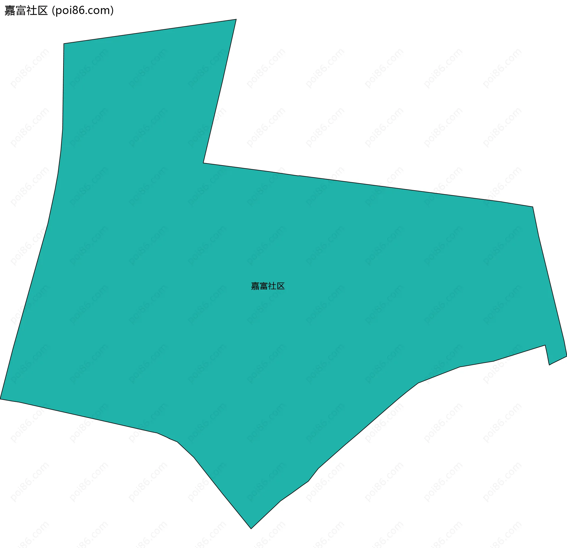 嘉富社区边界地图