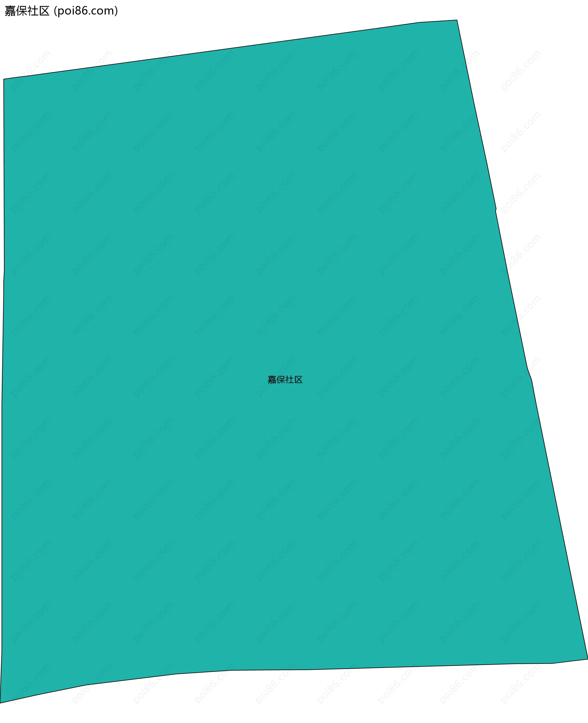 嘉保社区边界地图