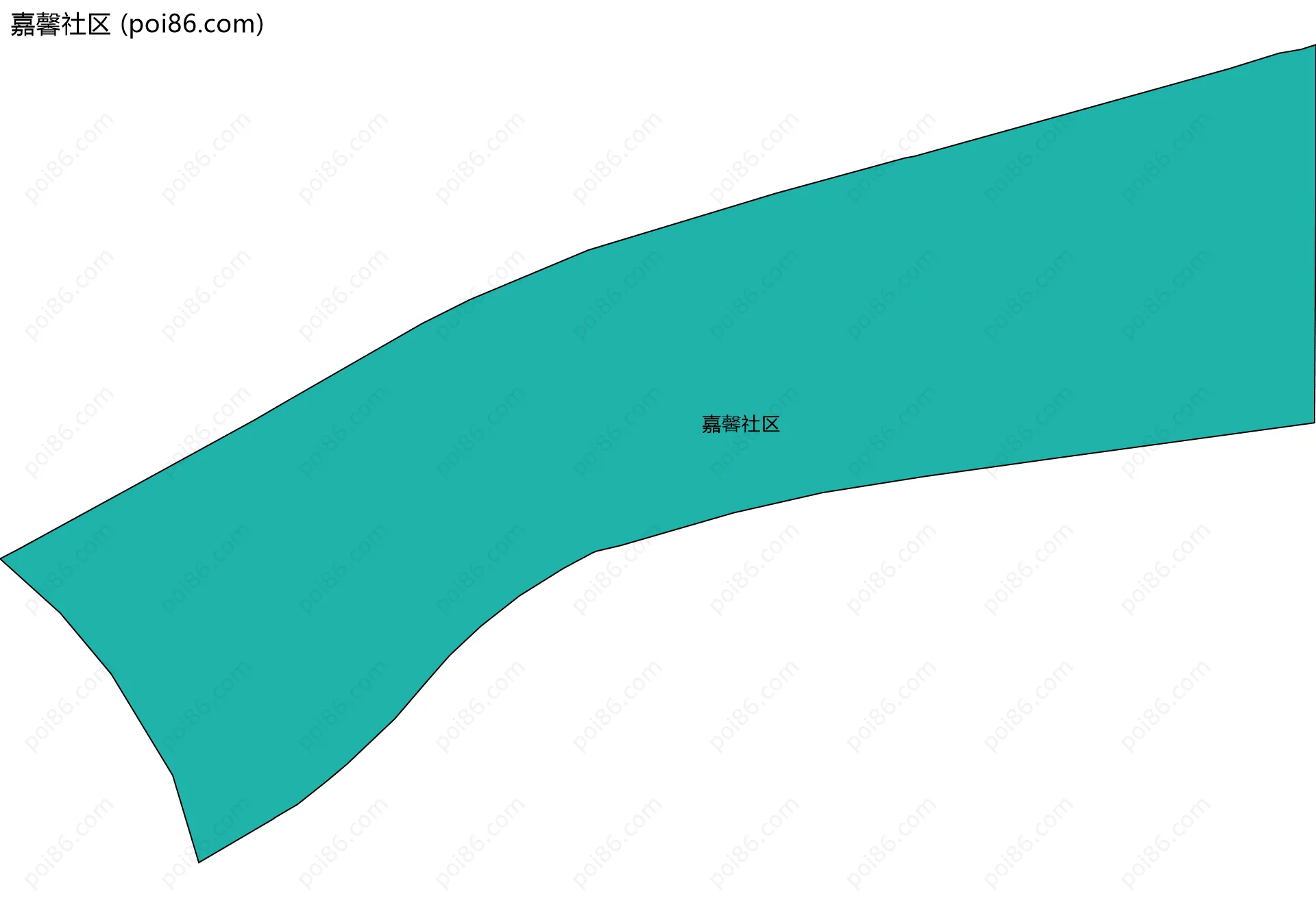 嘉馨社区边界地图