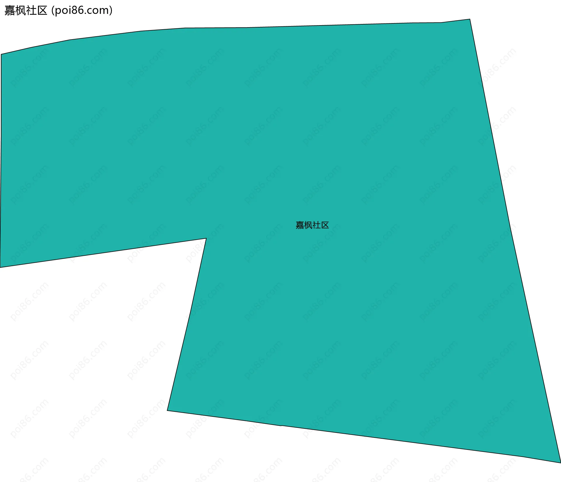 嘉枫社区边界地图
