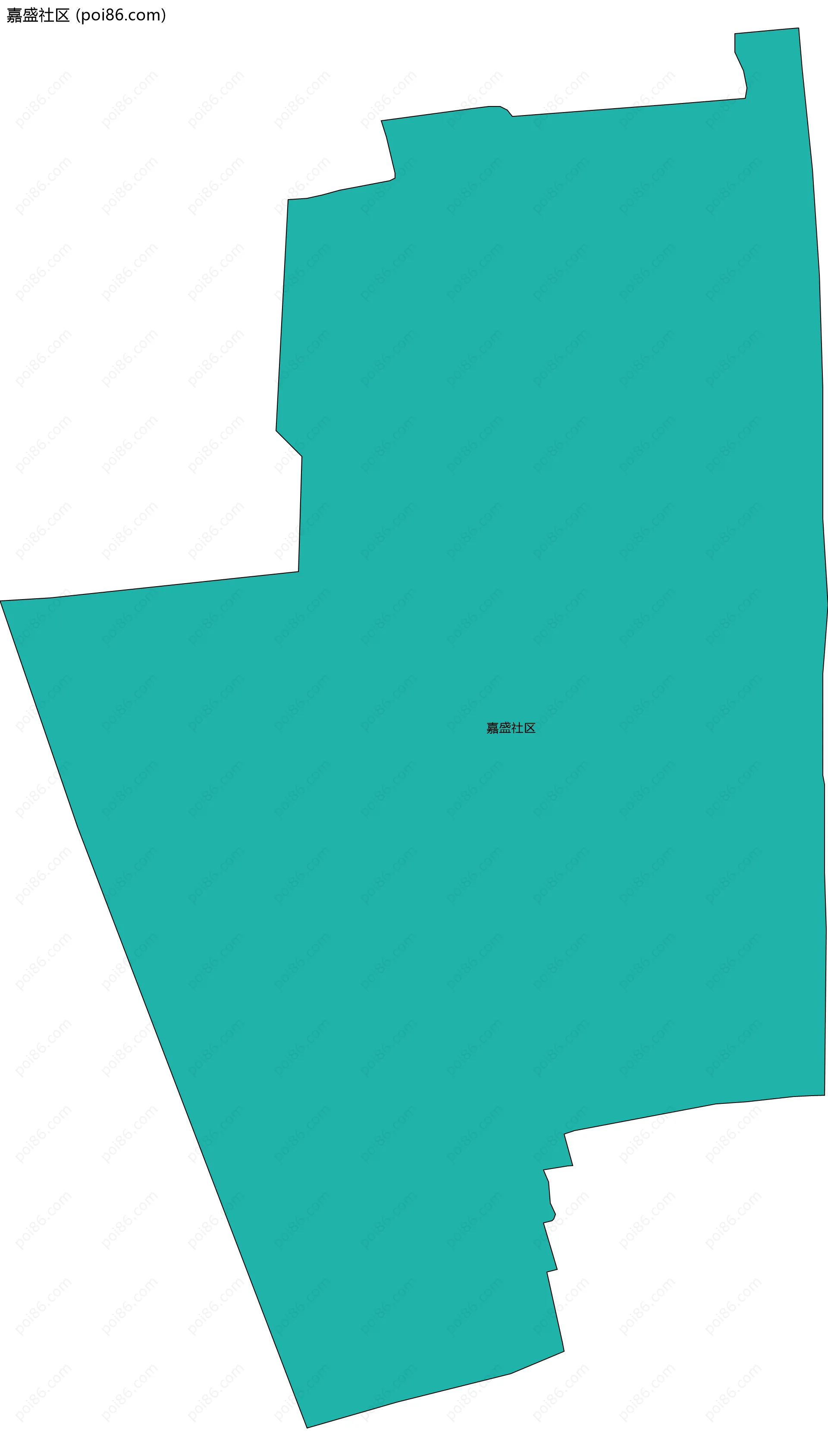 嘉盛社区边界地图