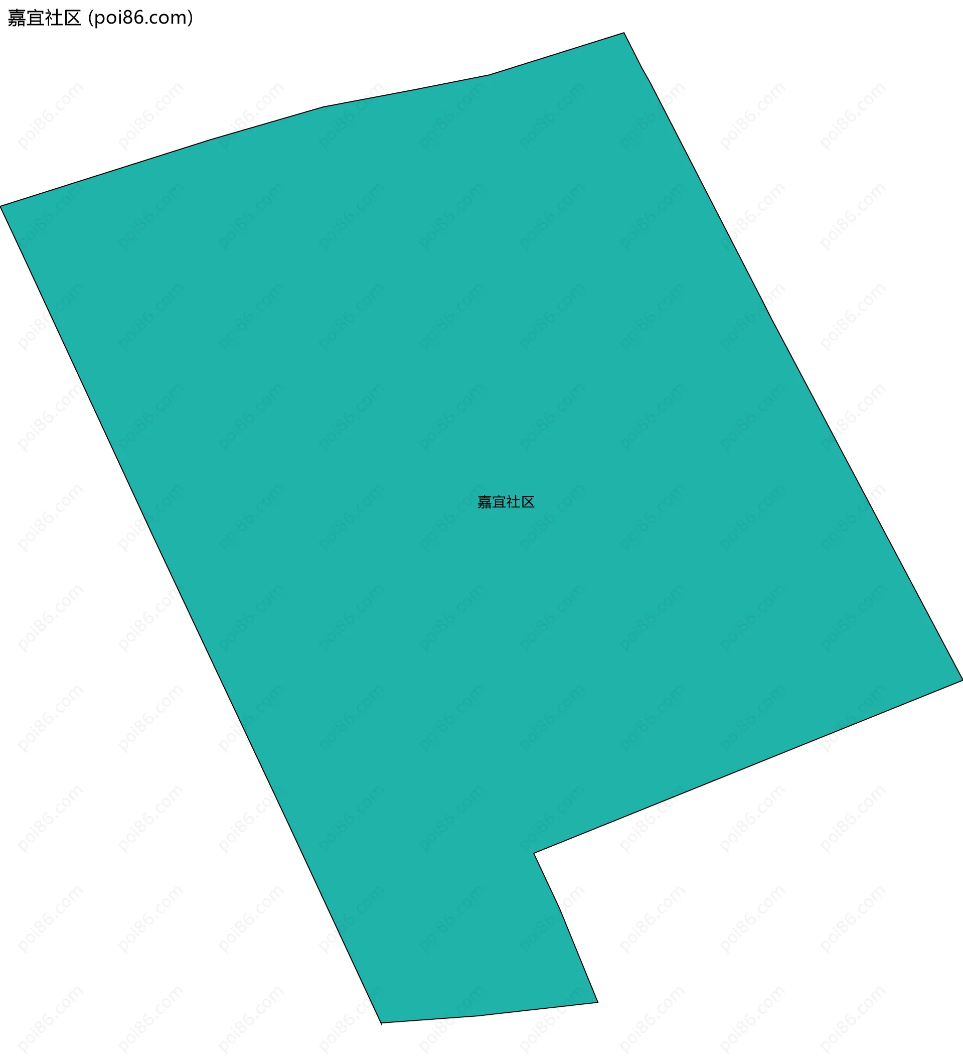 嘉宜社区边界地图